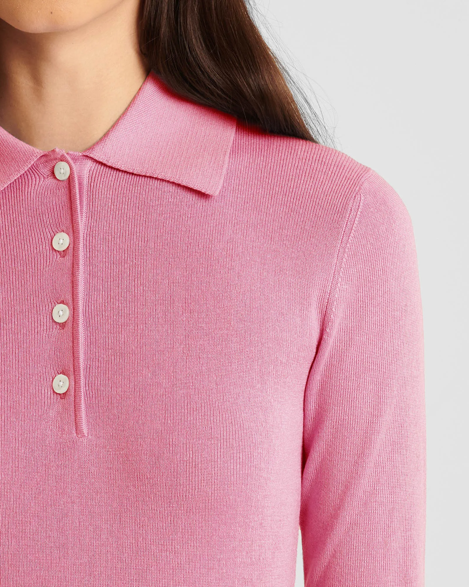 Silk Cashmere Ribbed Polo sold by TNT Fashion product image thumbnail 4