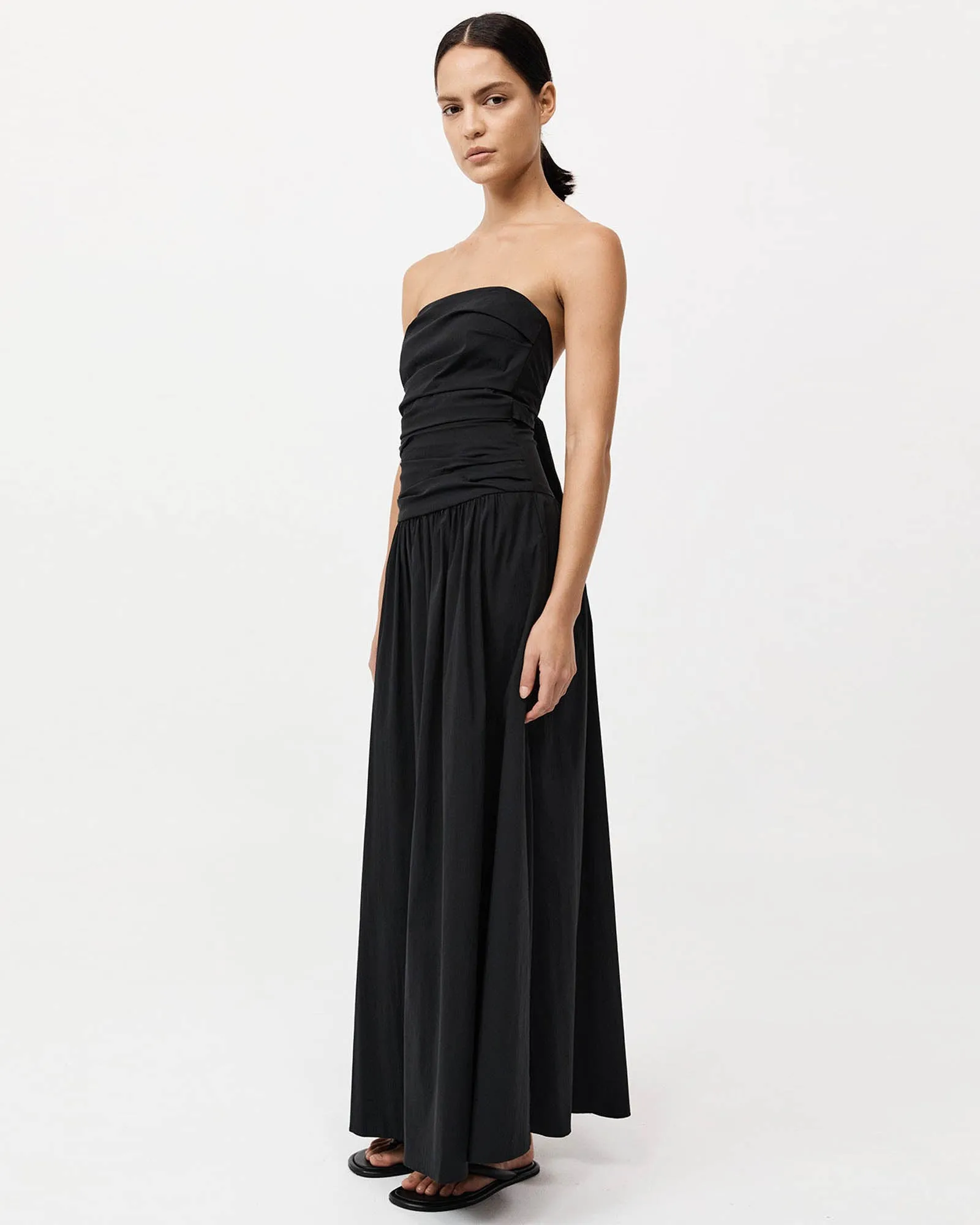 Gather Strapless Tie Dress sold by TNT Fashion product image thumbnail 3