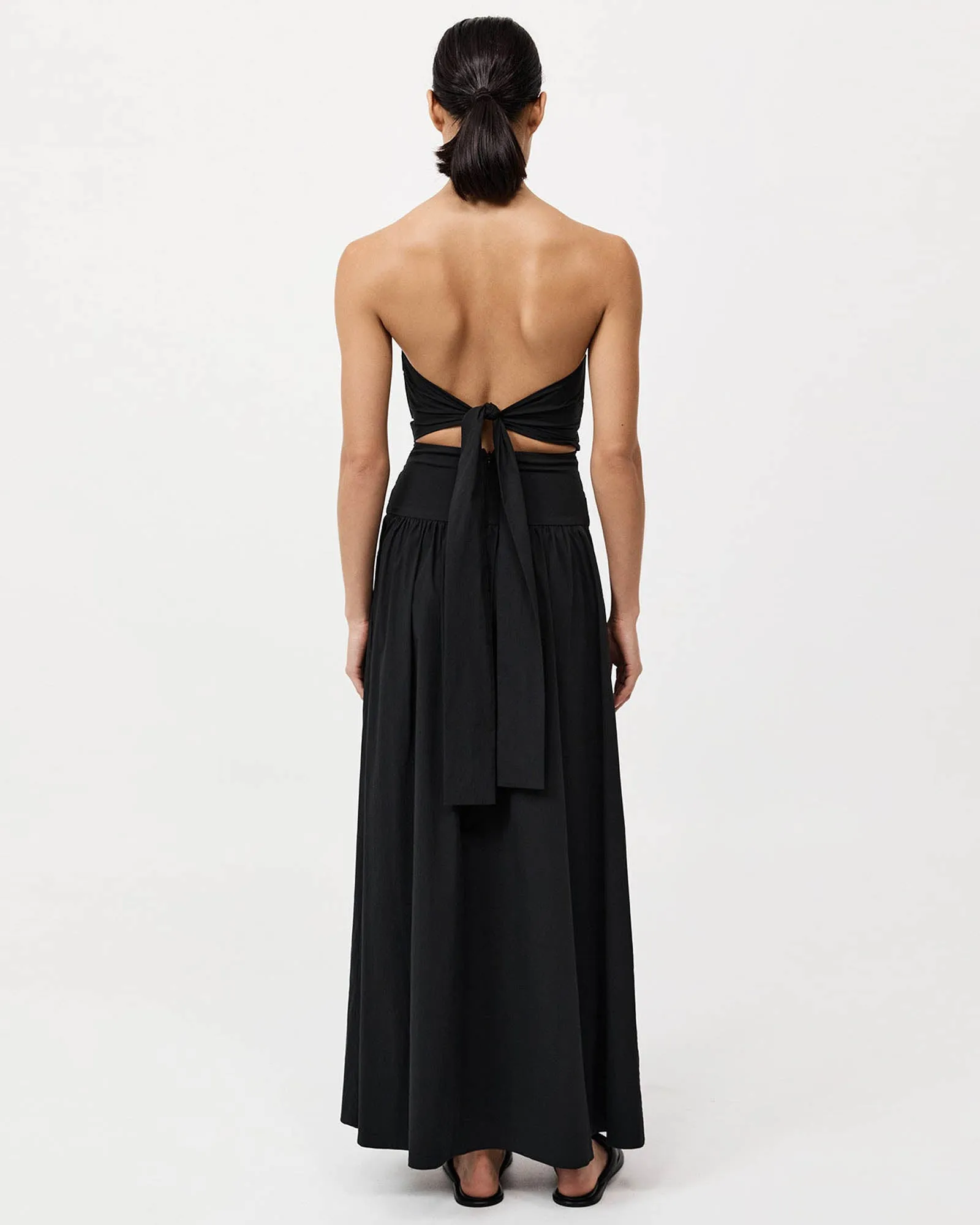 Gather Strapless Tie Dress sold by TNT Fashion product image thumbnail 2