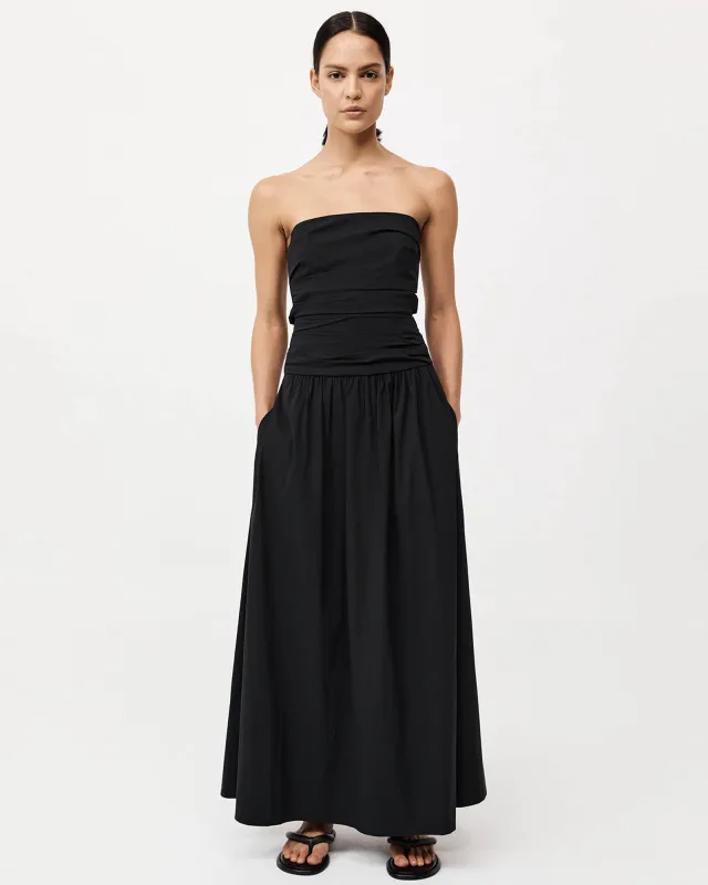 Gather Strapless Tie Dress sold by TNT Fashion