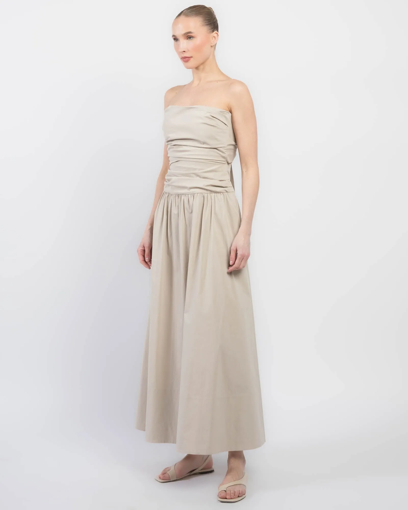 Gather Strapless Tie Dress sold by TNT Fashion product image thumbnail 4