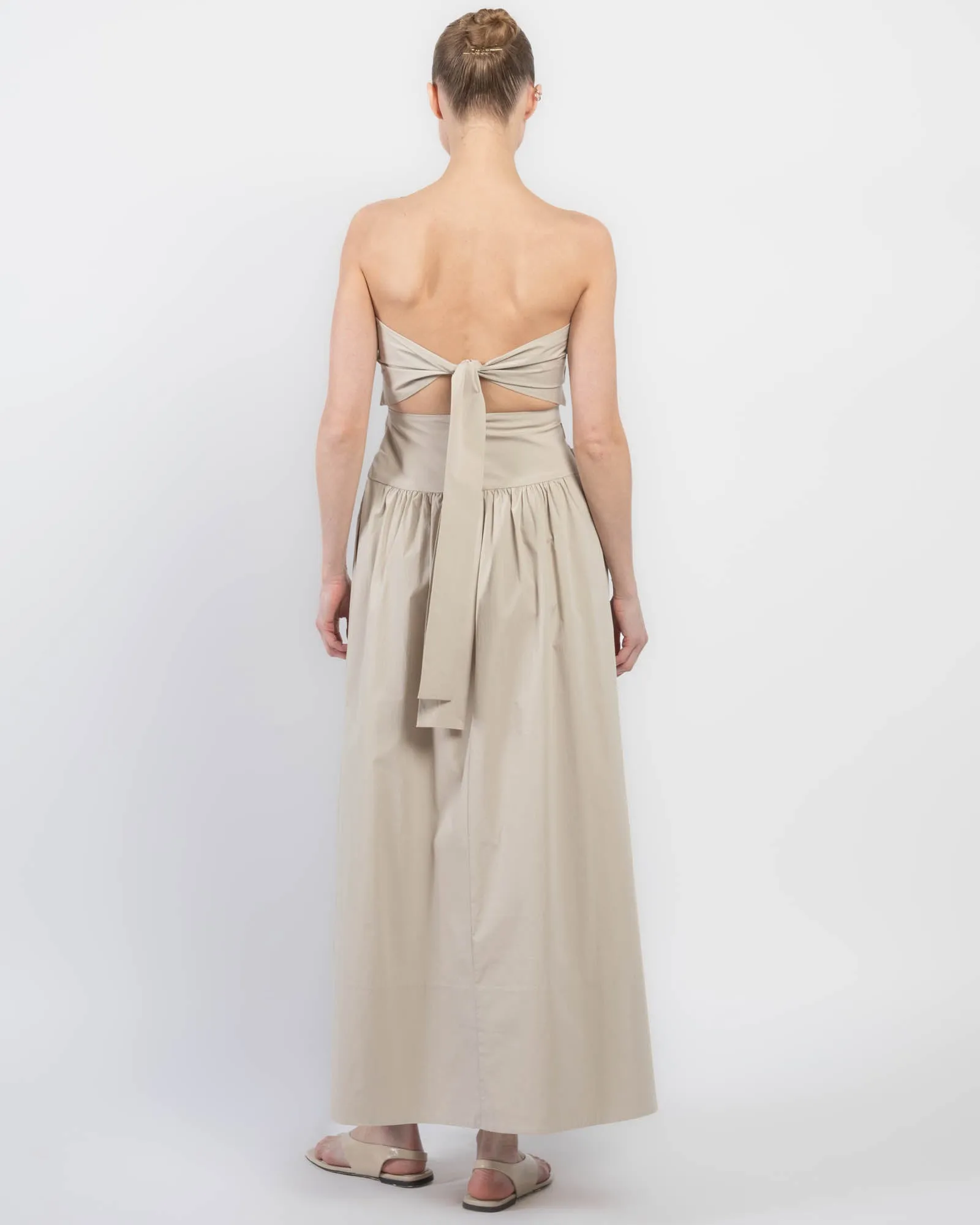 Gather Strapless Tie Dress sold by TNT Fashion product image thumbnail 2