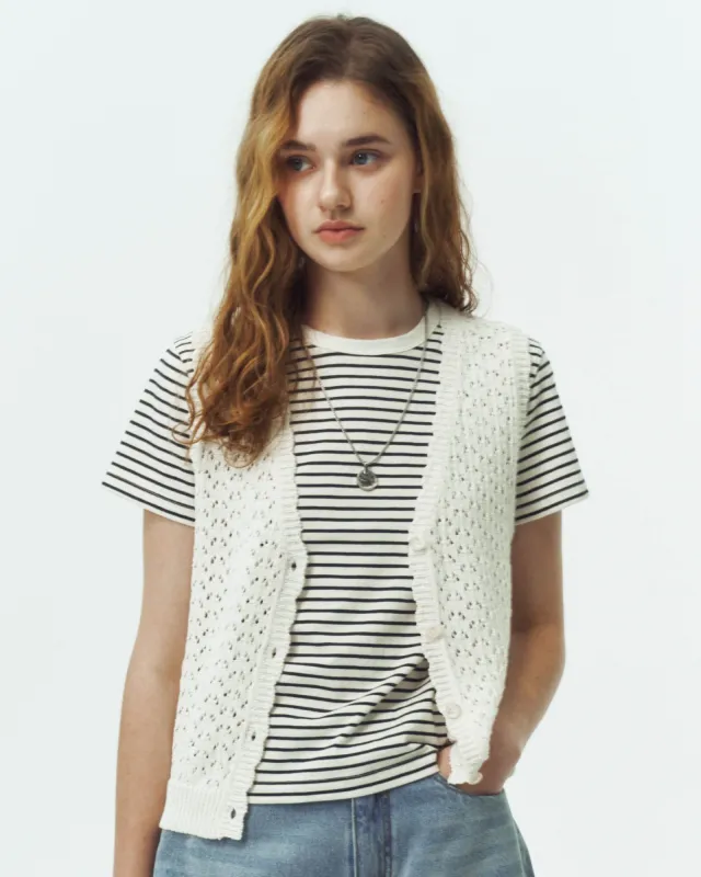 Crochet Open Vest sold by TNT Fashion