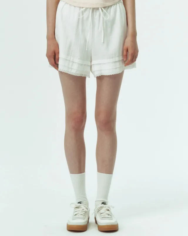 Feminine Banded Shorts sold by TNT Fashion