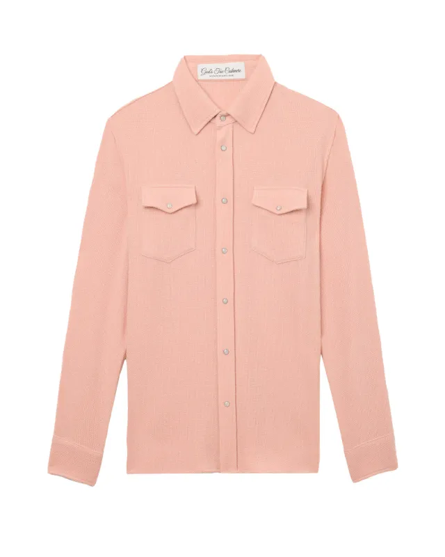 Peach Cashmere Shirt sold by TNT Fashion