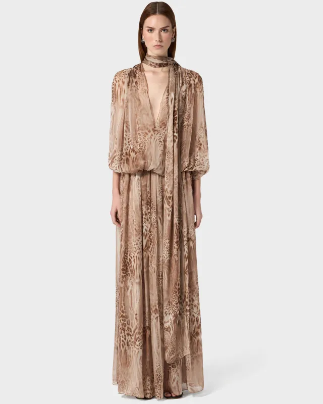 Chiffon Printed Dress made by Blumarine