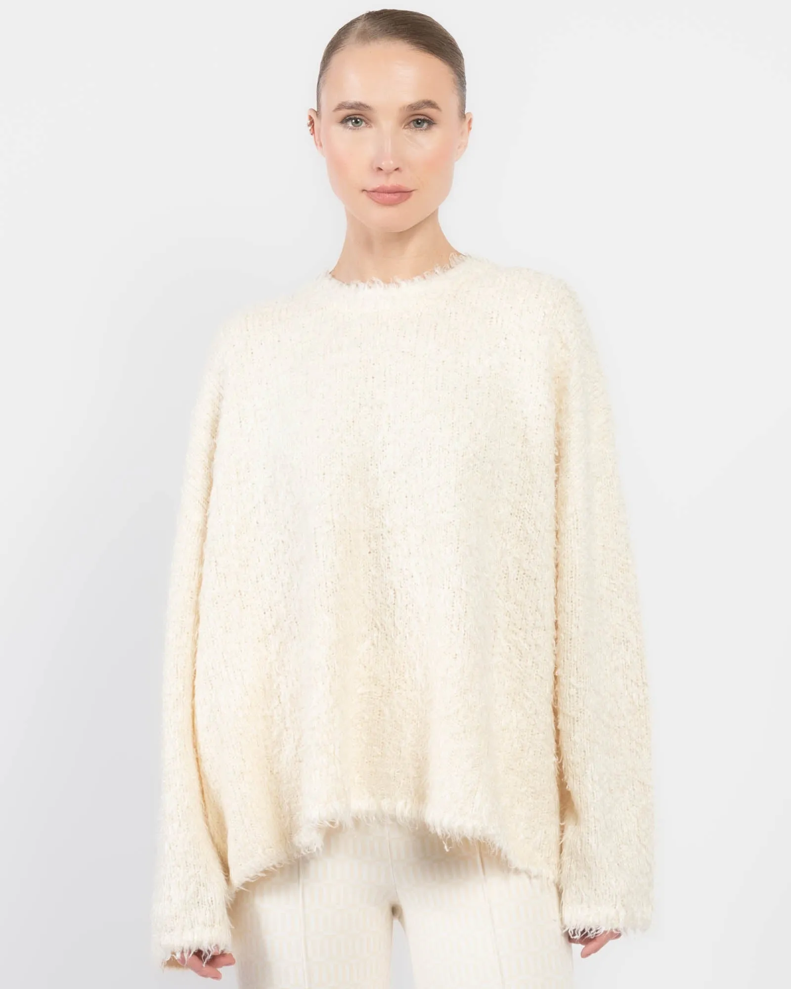 Boxy Silk Knit Top sold by TNT Fashion