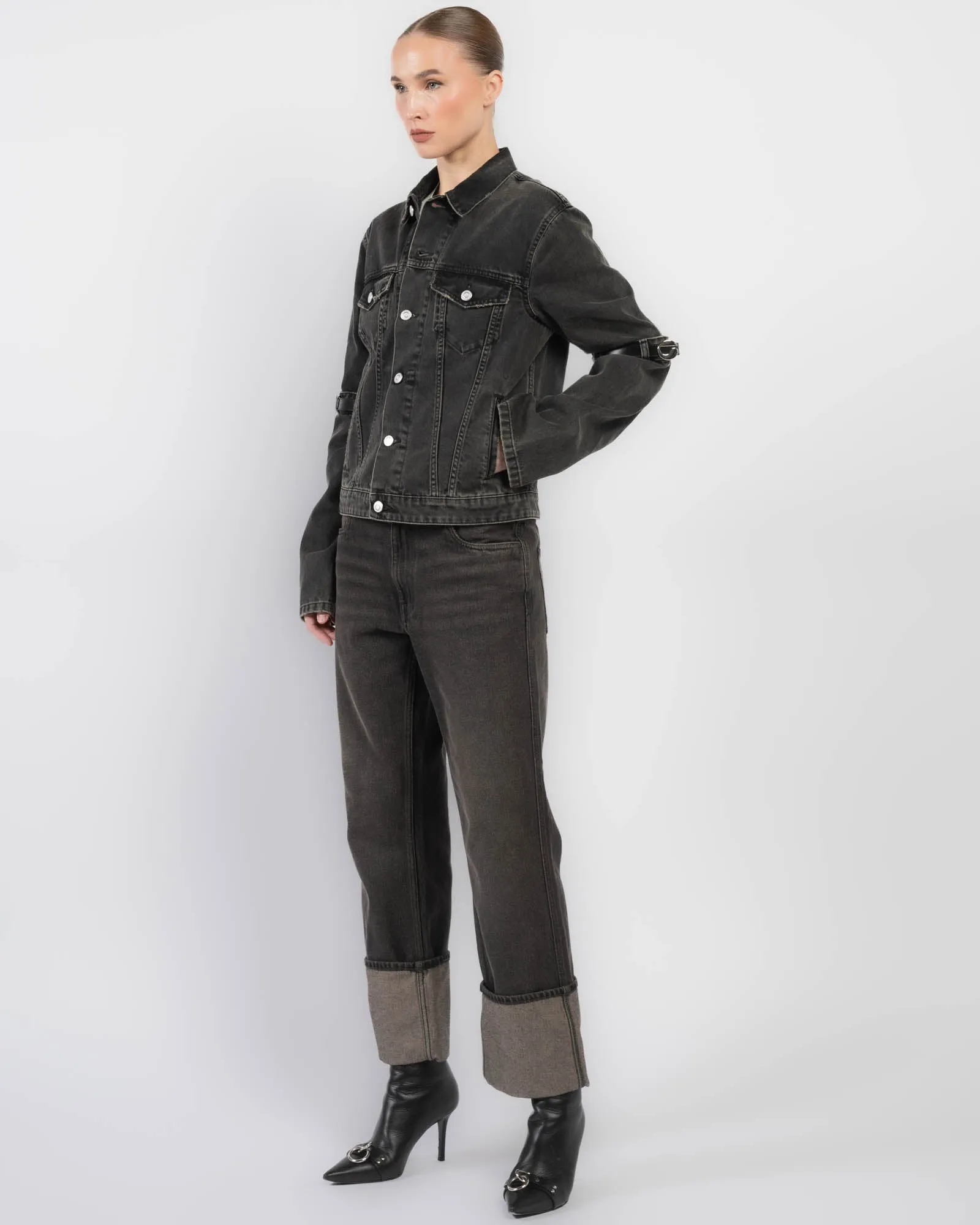 Hybrid Denim Shirt Jacket sold by TNT Fashion product image thumbnail 4