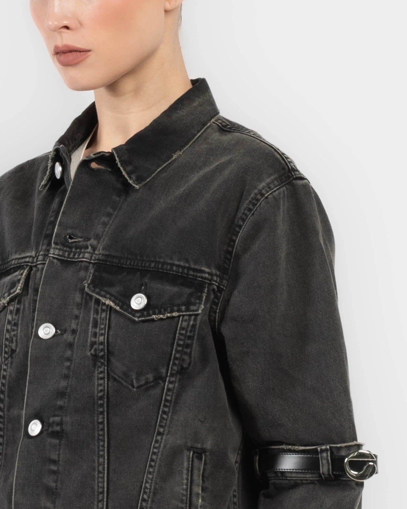 Hybrid Denim Shirt Jacket sold by TNT Fashion product image thumbnail 5