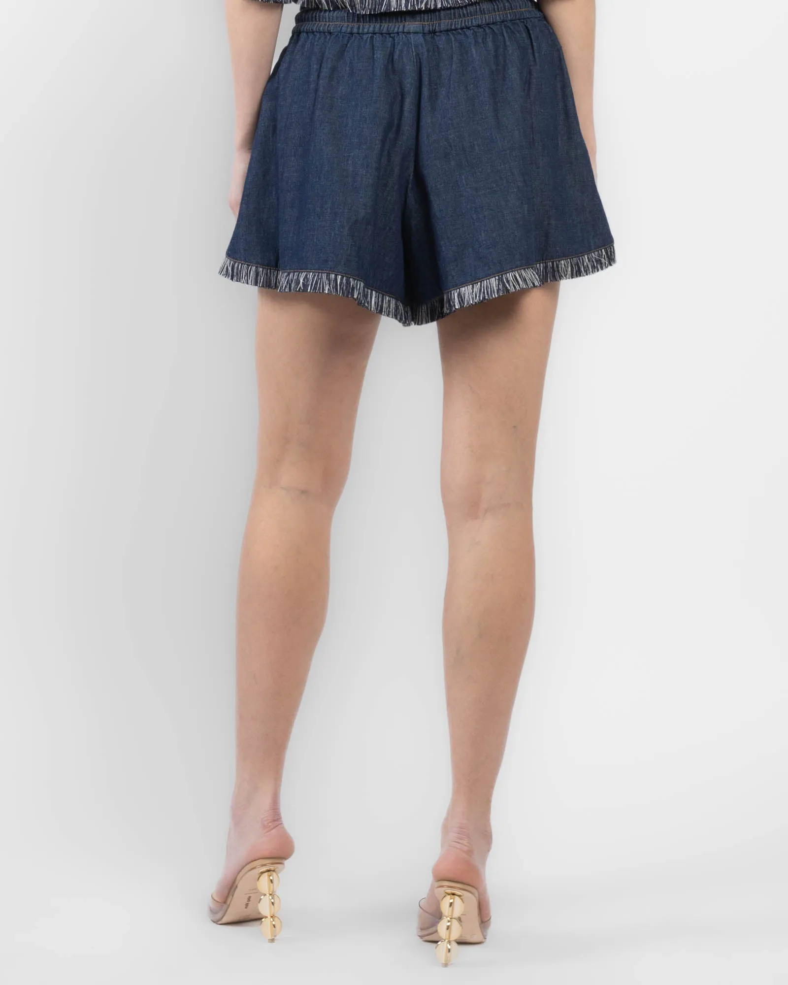 Rhiannon Fringe Denim Shorts sold by TNT Fashion product image thumbnail 3