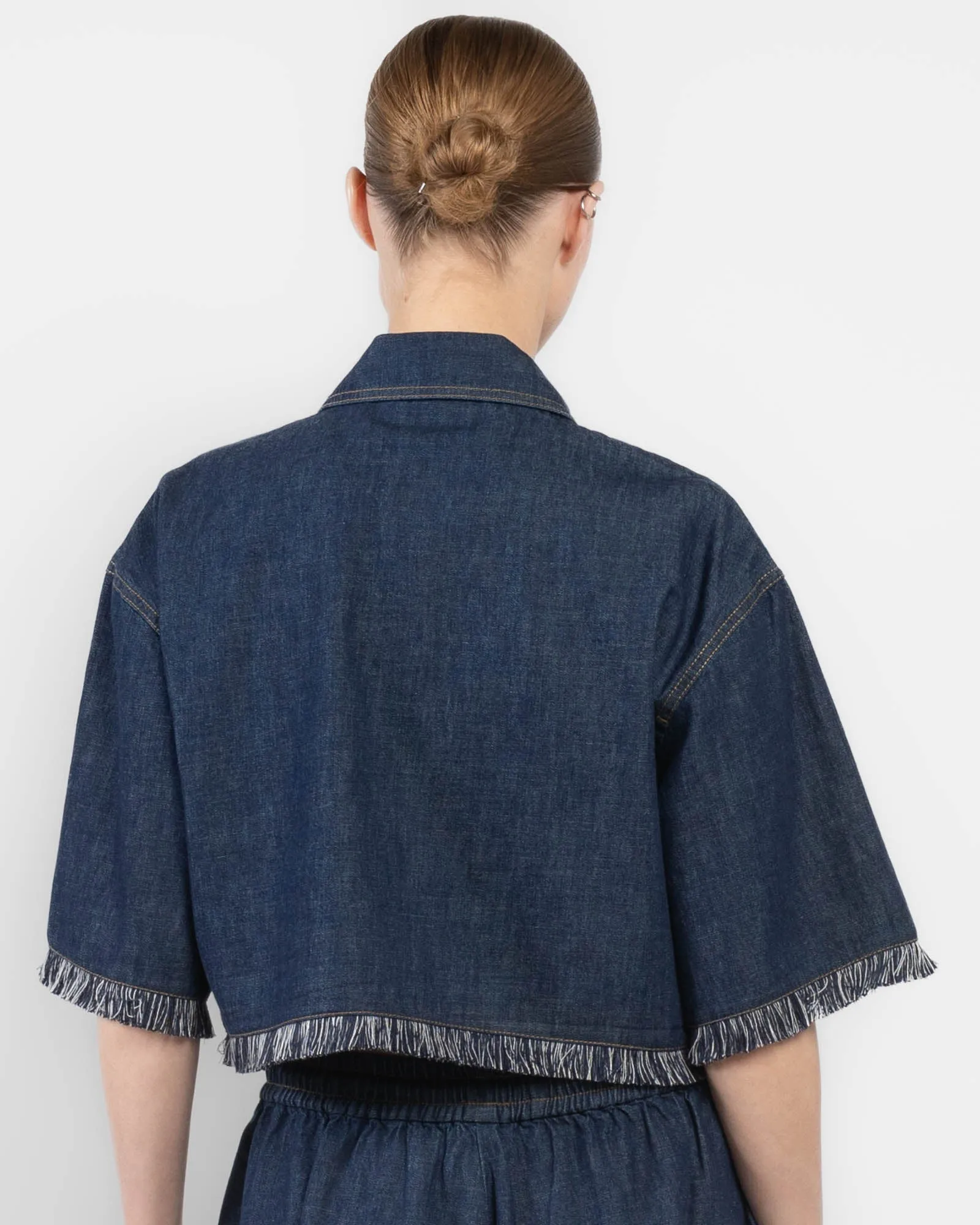 Rhiannon Fringe Denim Shirt sold by TNT Fashion product image thumbnail 3