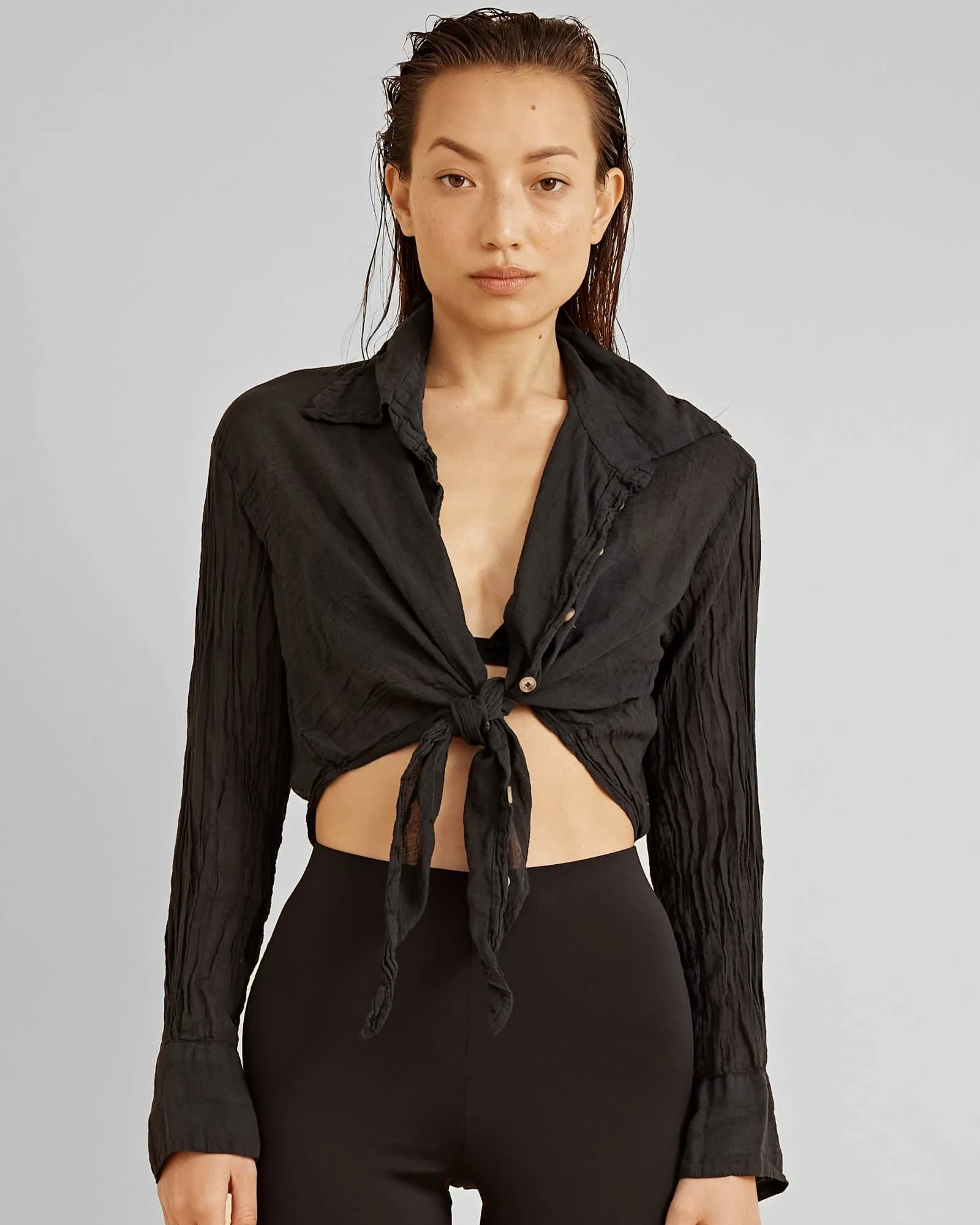 Healy Tie Shirt sold by TNT Fashion