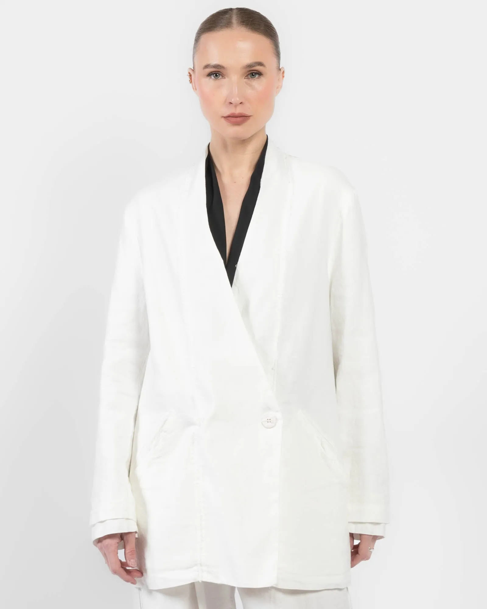 Mixed Double-Breasted Jacket sold by TNT Fashion