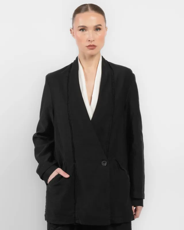 Mixed Double-Breasted Jacket sold by TNT Fashion