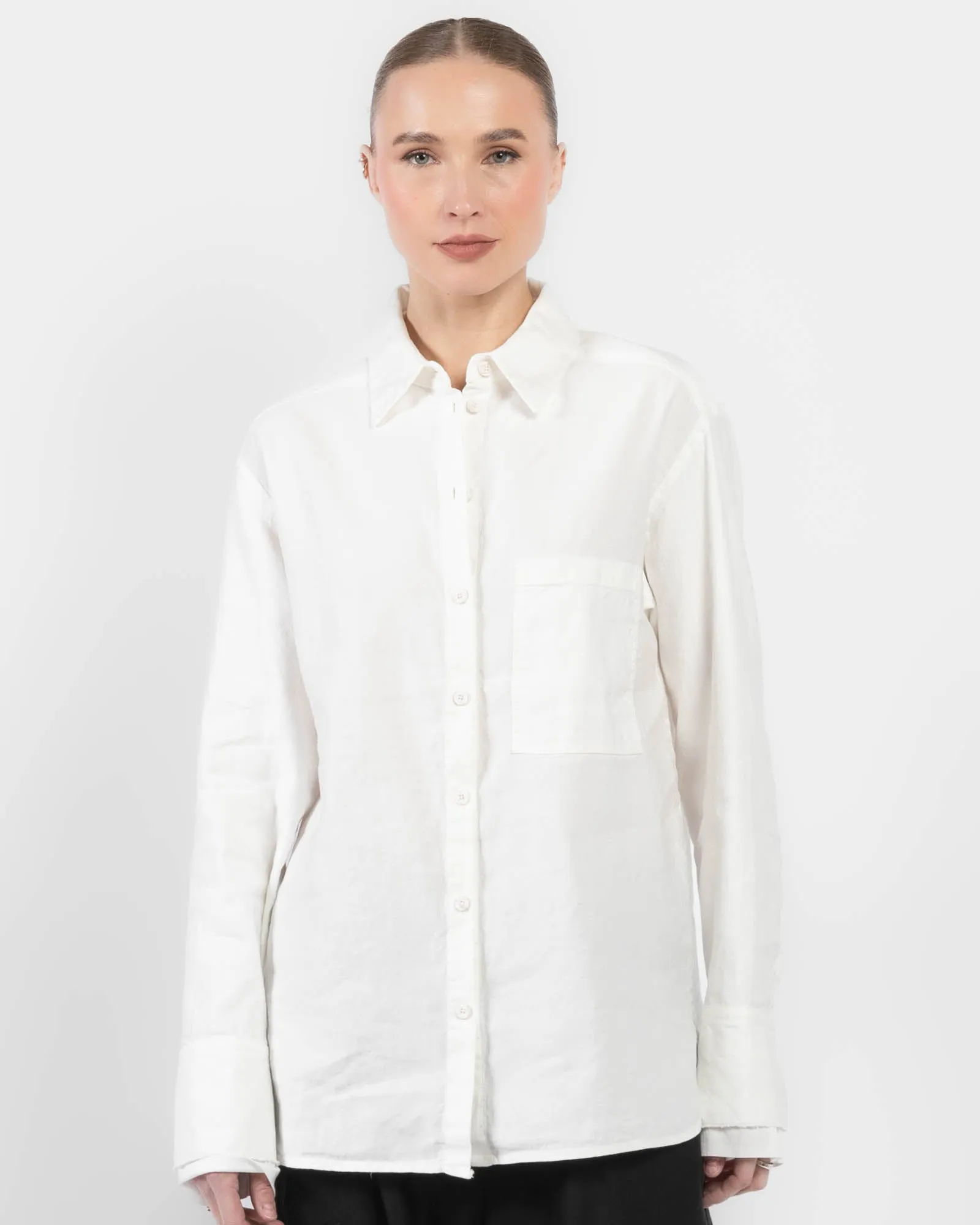 Double Cuff Mixed Shirt sold by TNT Fashion