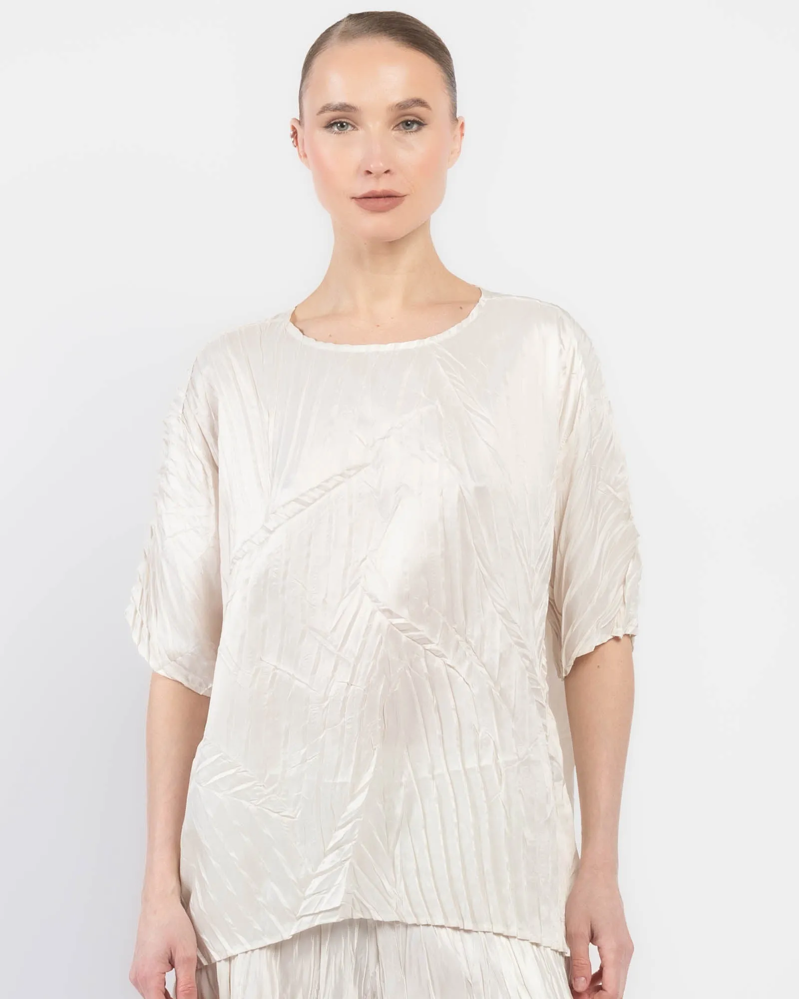 Pleated Tee sold by TNT Fashion