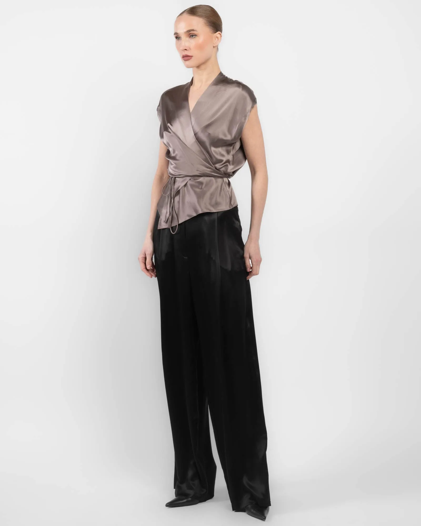Drape Sleeve Wrap Blouse sold by TNT Fashion product image thumbnail 4