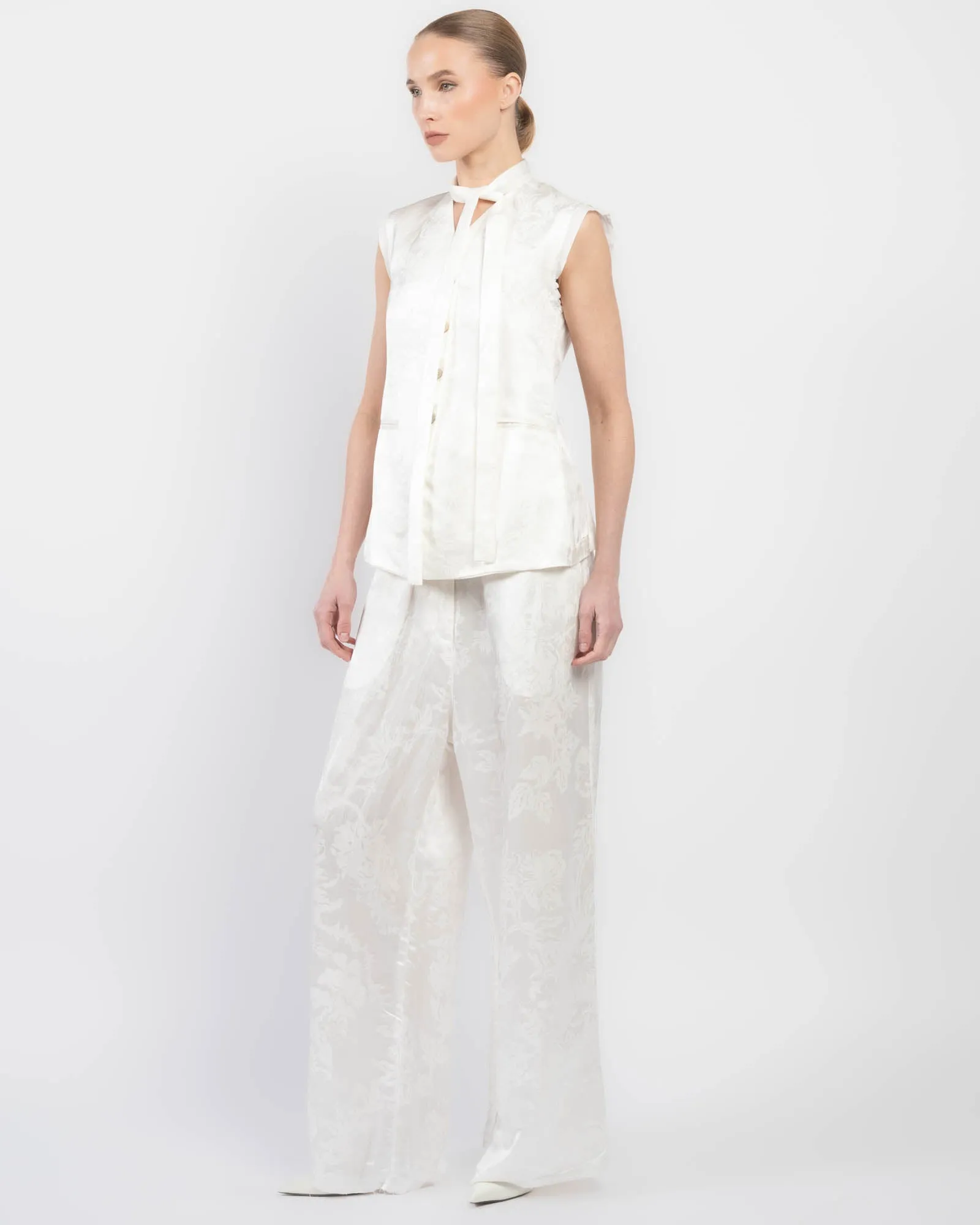 Tie Neck Gilet sold by TNT Fashion product image thumbnail 5