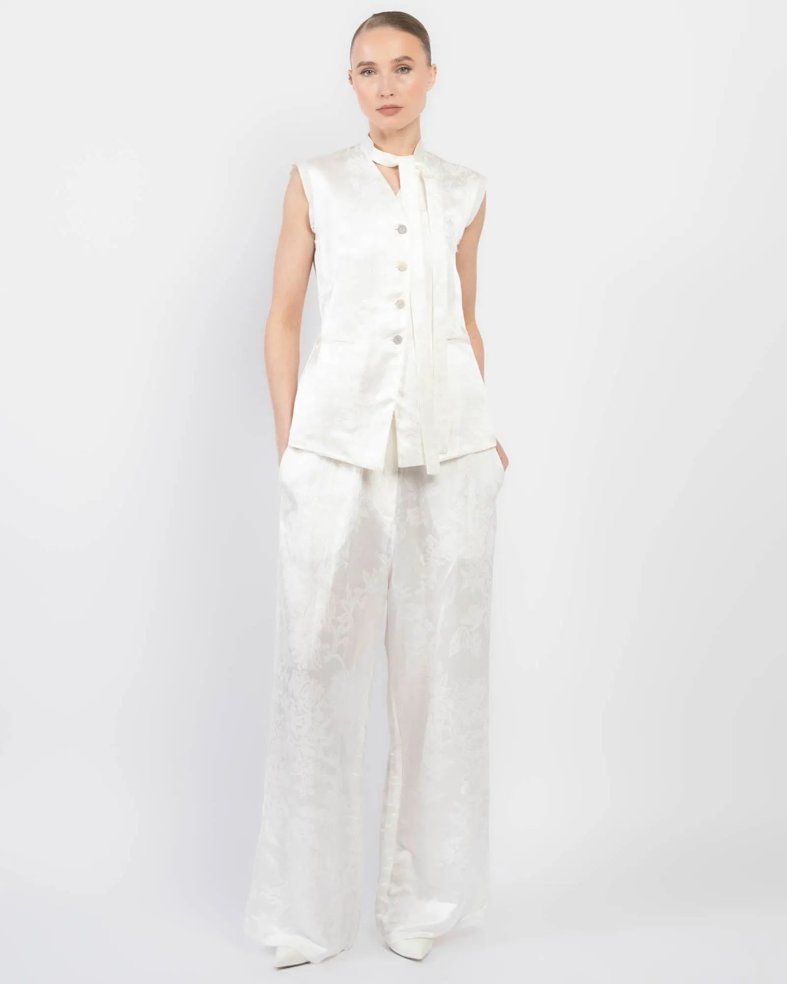 Tie Neck Gilet sold by TNT Fashion product image thumbnail 3