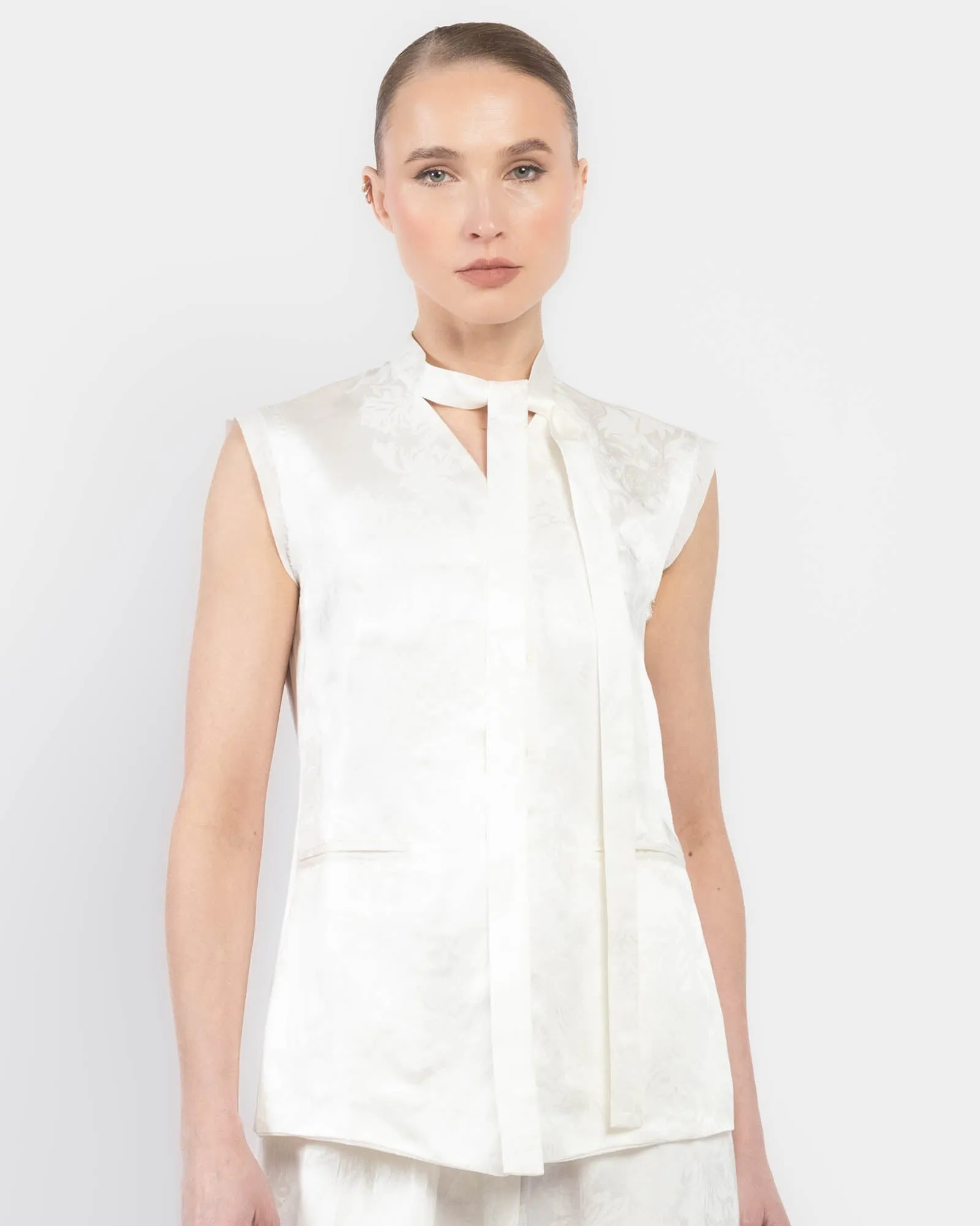 Tie Neck Gilet sold by TNT Fashion