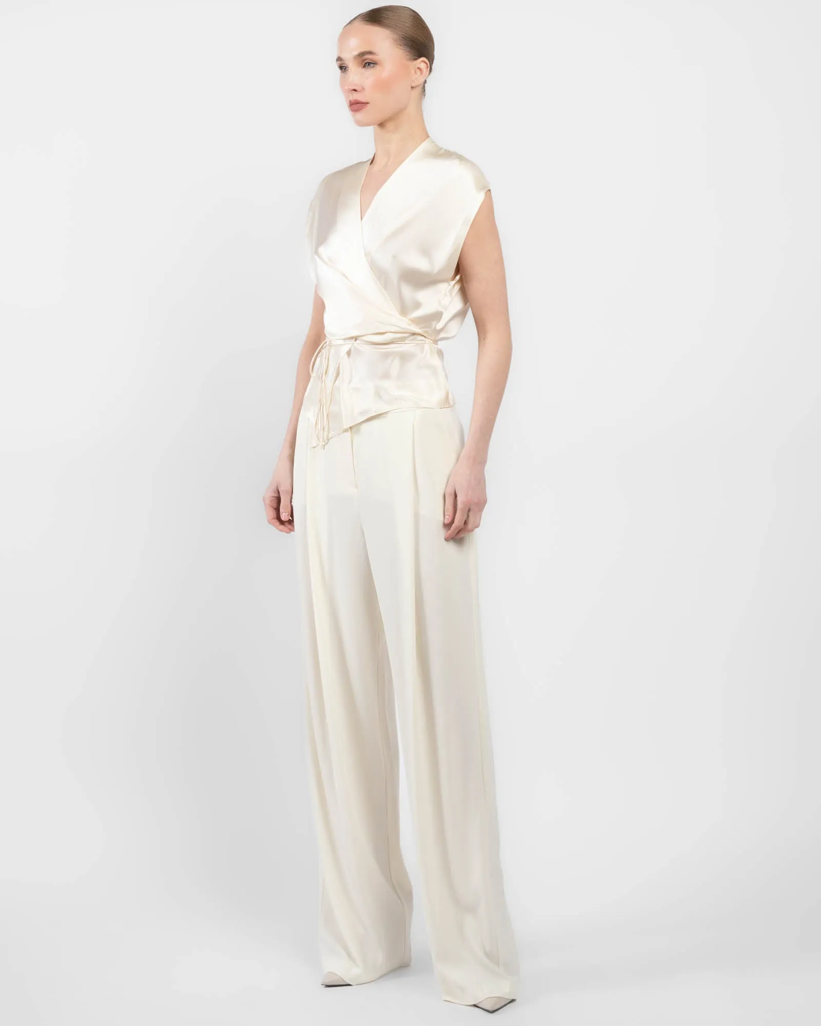 Drape Sleeve Wrap Blouse sold by TNT Fashion product image thumbnail 4