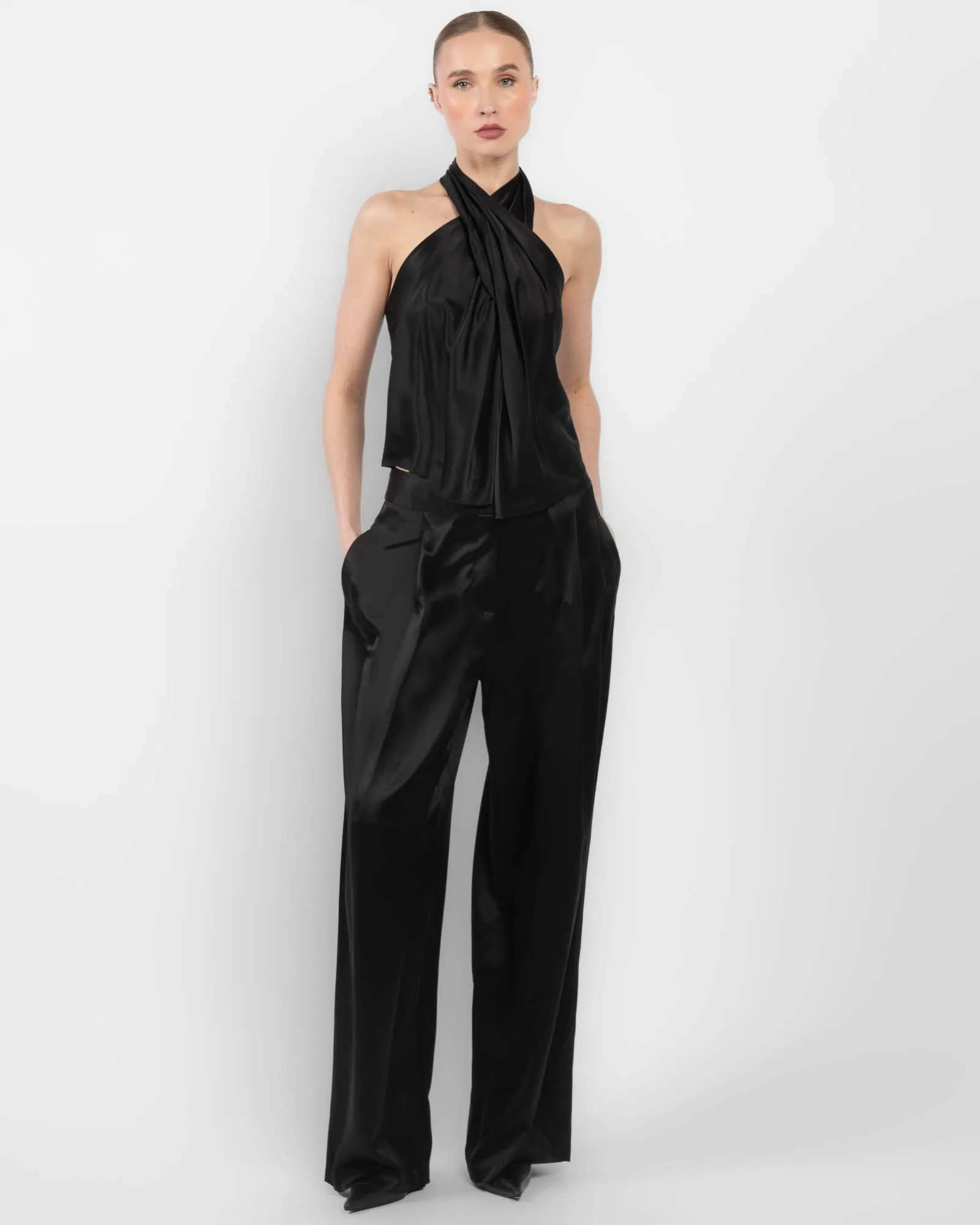 Cross Wrap Halter Top sold by TNT Fashion product image thumbnail 3