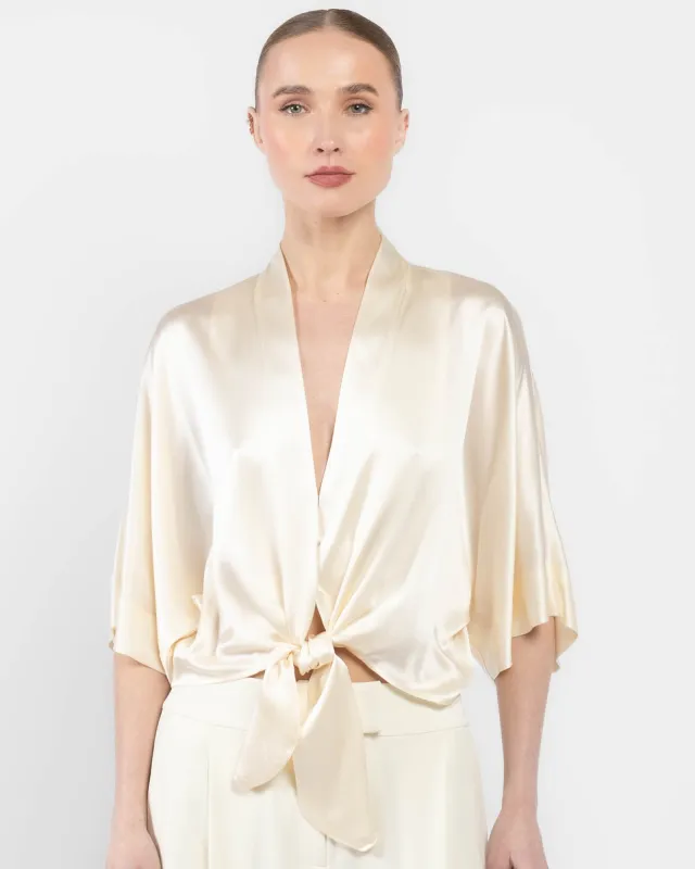 Tie Front Blouse sold by TNT Fashion