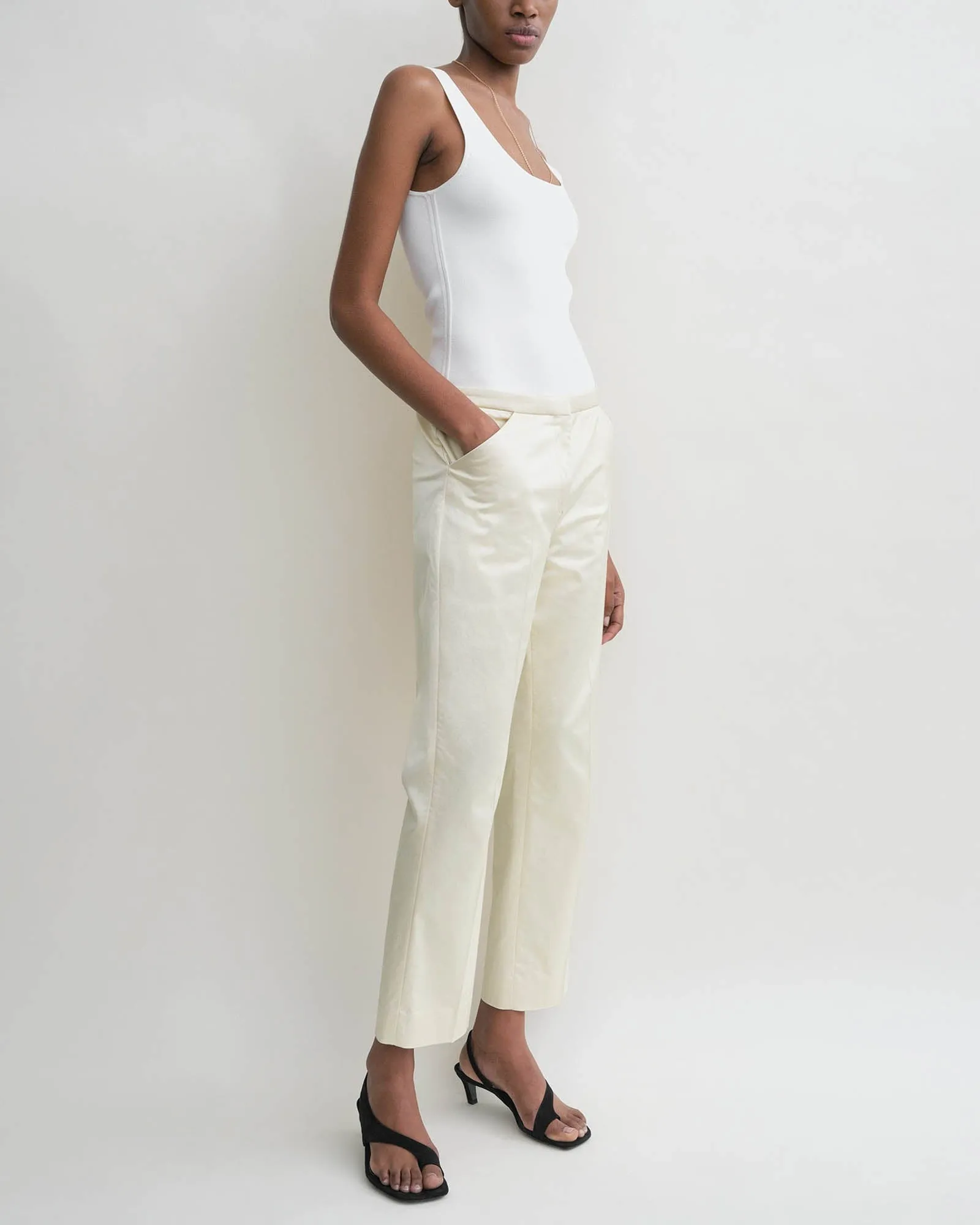 Crop Straight Trousers sold by TNT Fashion product image thumbnail 4