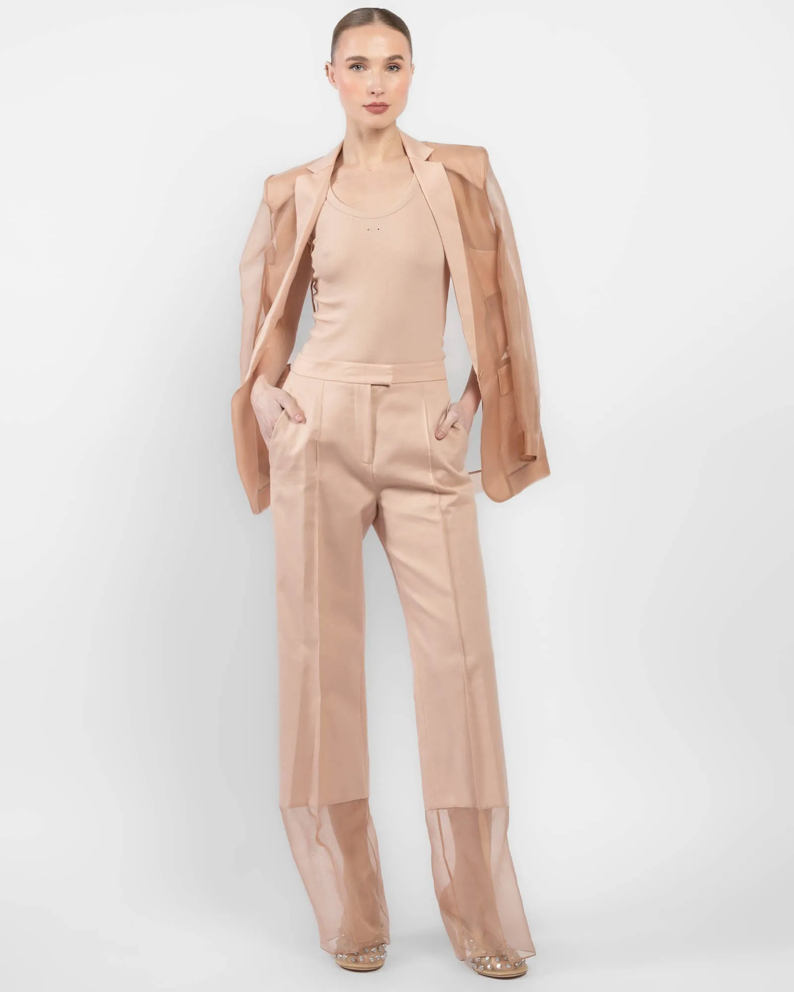 Sheer Hem Pants sold by TNT Fashion product image thumbnail 2
