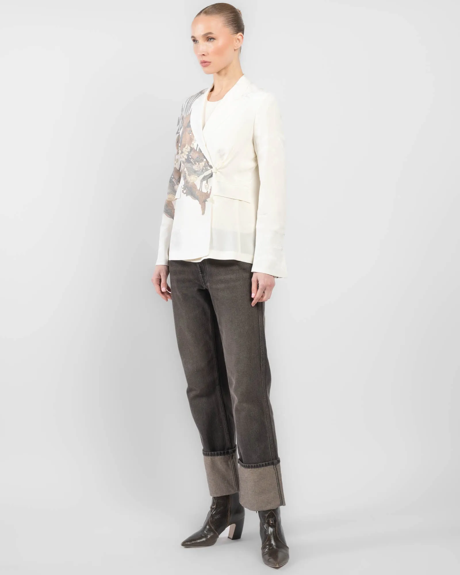 Double-Breasted Traditional Kimono Jacket sold by TNT Fashion product image thumbnail 4