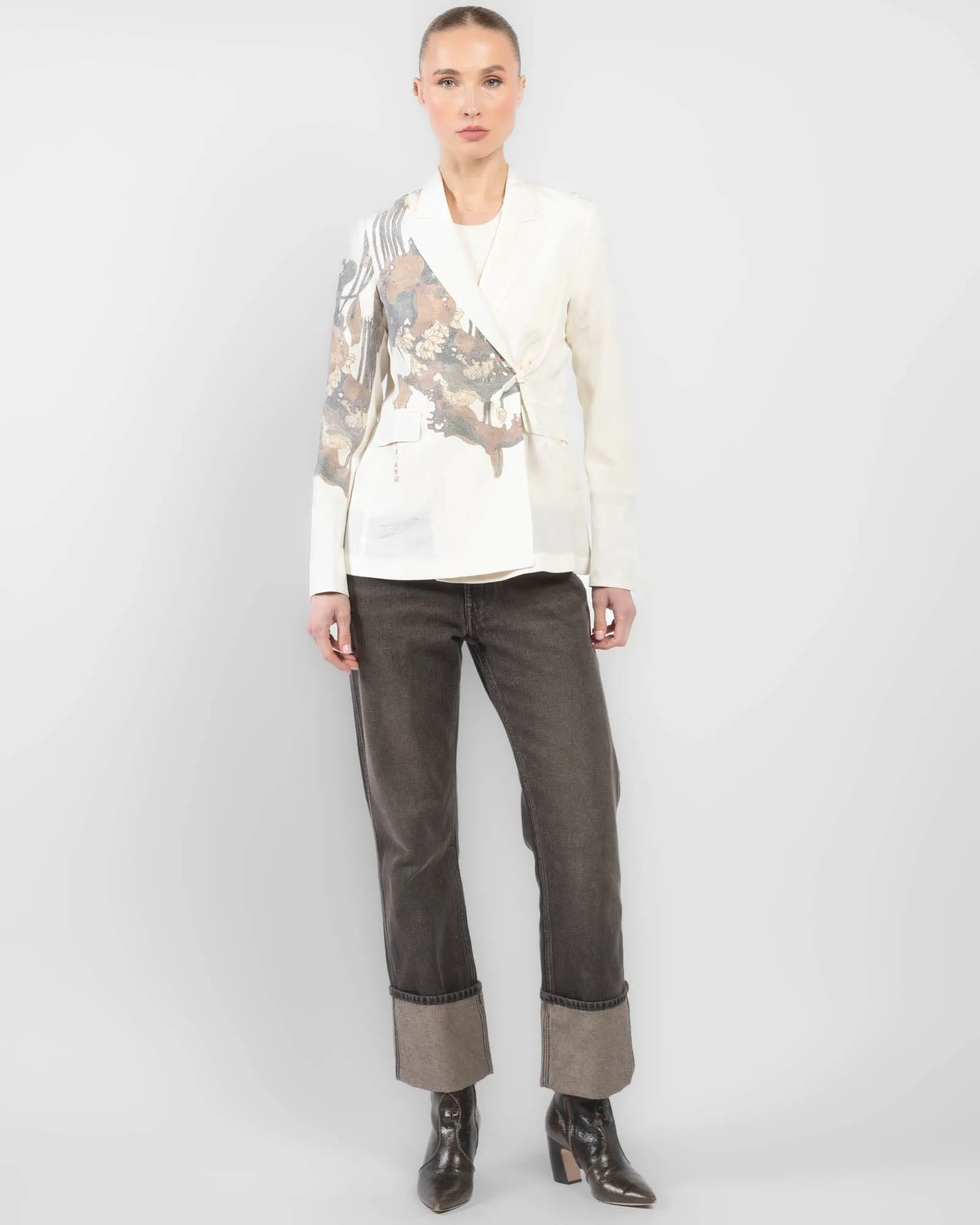 Double-Breasted Traditional Kimono Jacket sold by TNT Fashion product image thumbnail 3
