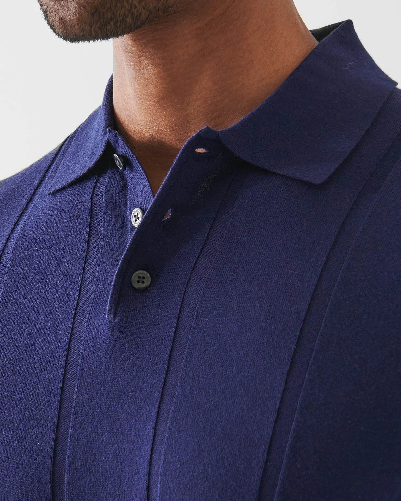 Short Sleeve Button Polo Sweater sold by TNT Fashion product image thumbnail 3