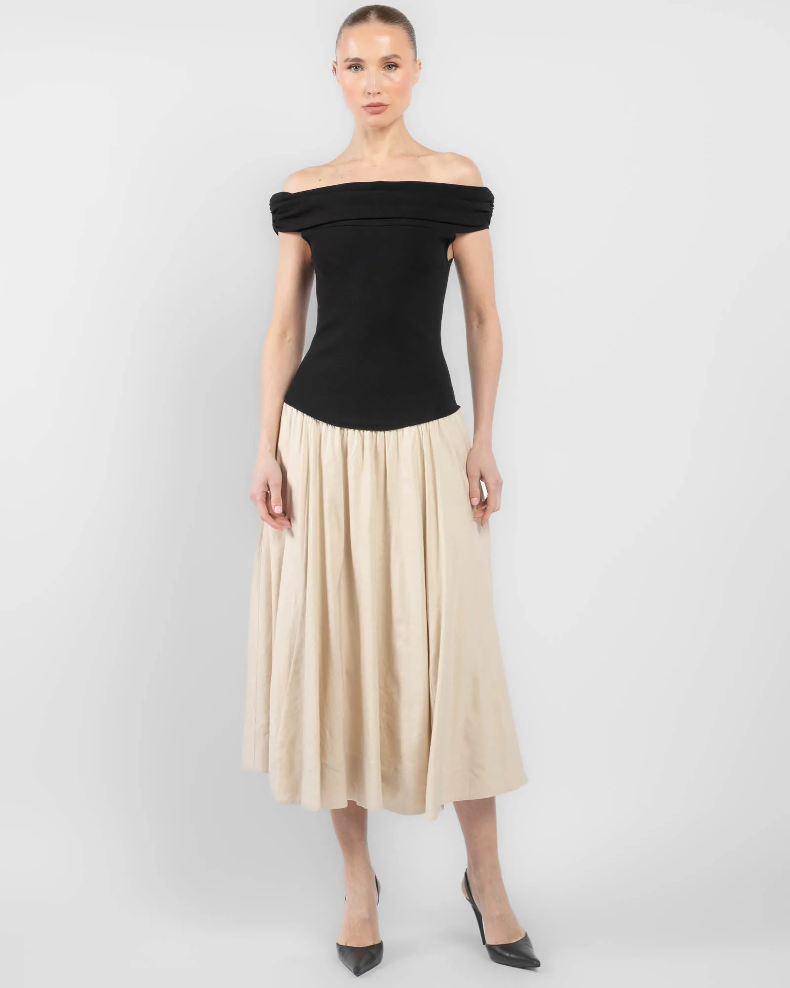 Adaline Off-The-Shoulder Dress sold by TNT Fashion