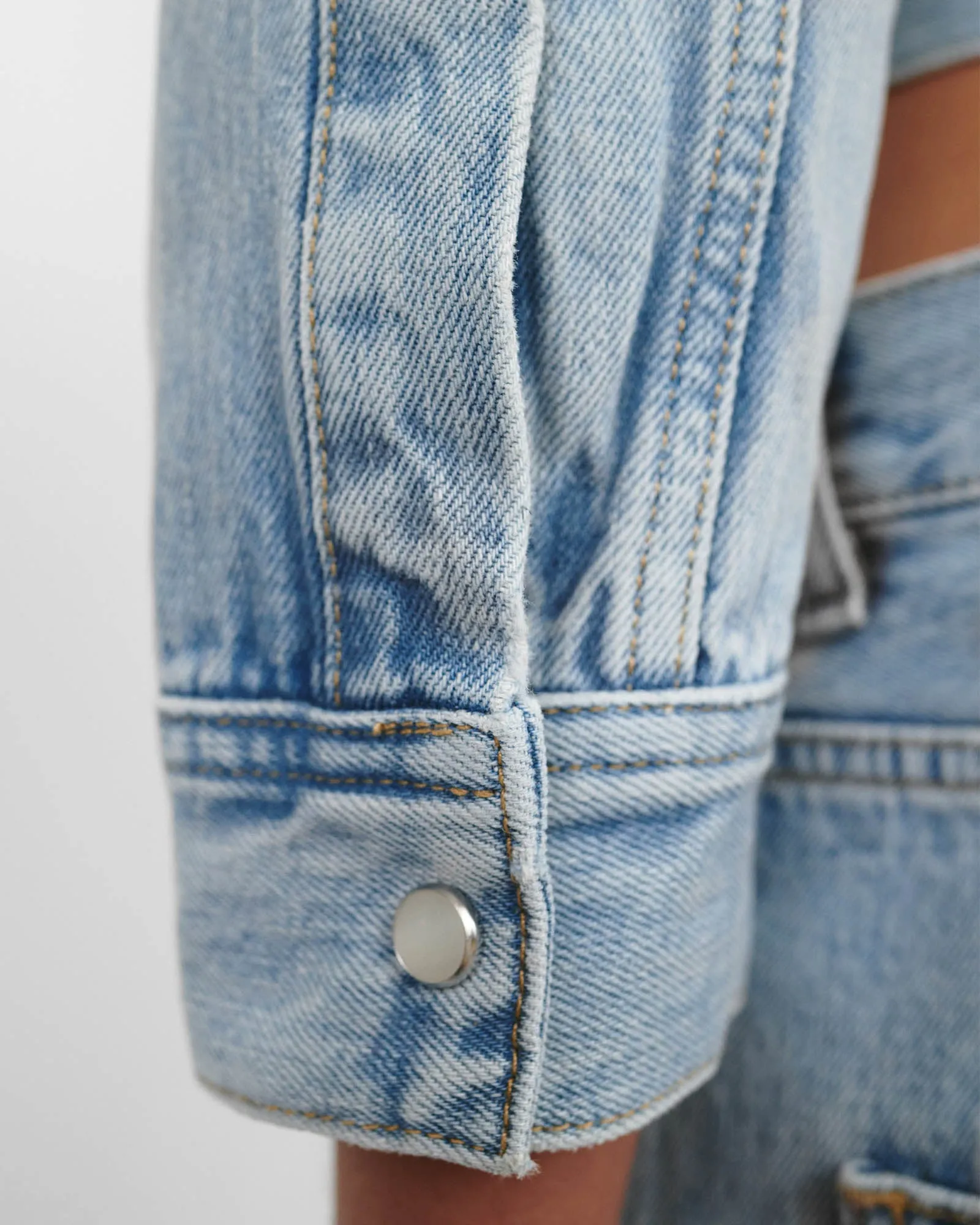 Denim Crop Jacket sold by TNT Fashion product image thumbnail 5