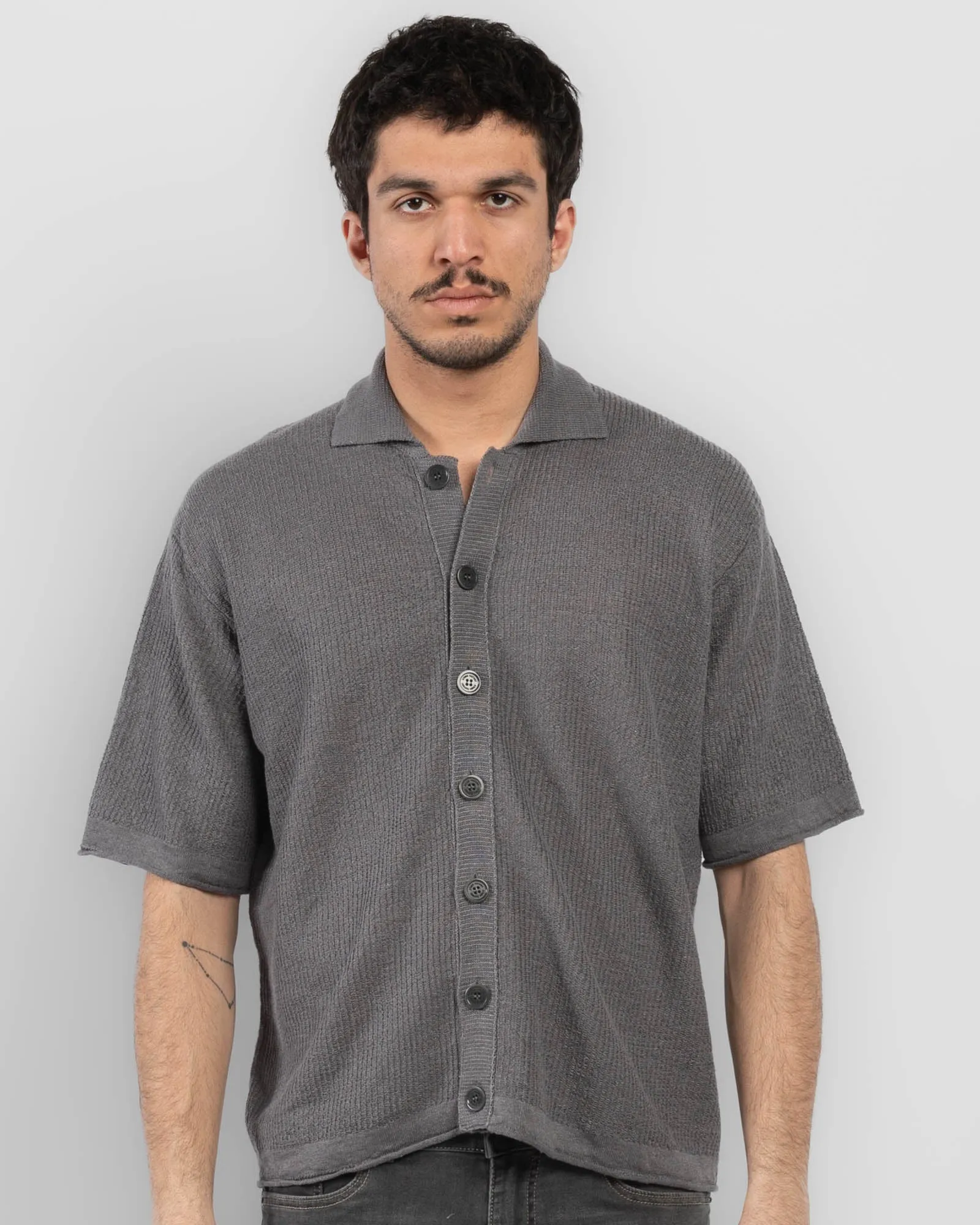 Crop Knit Shirt sold by TNT Fashion