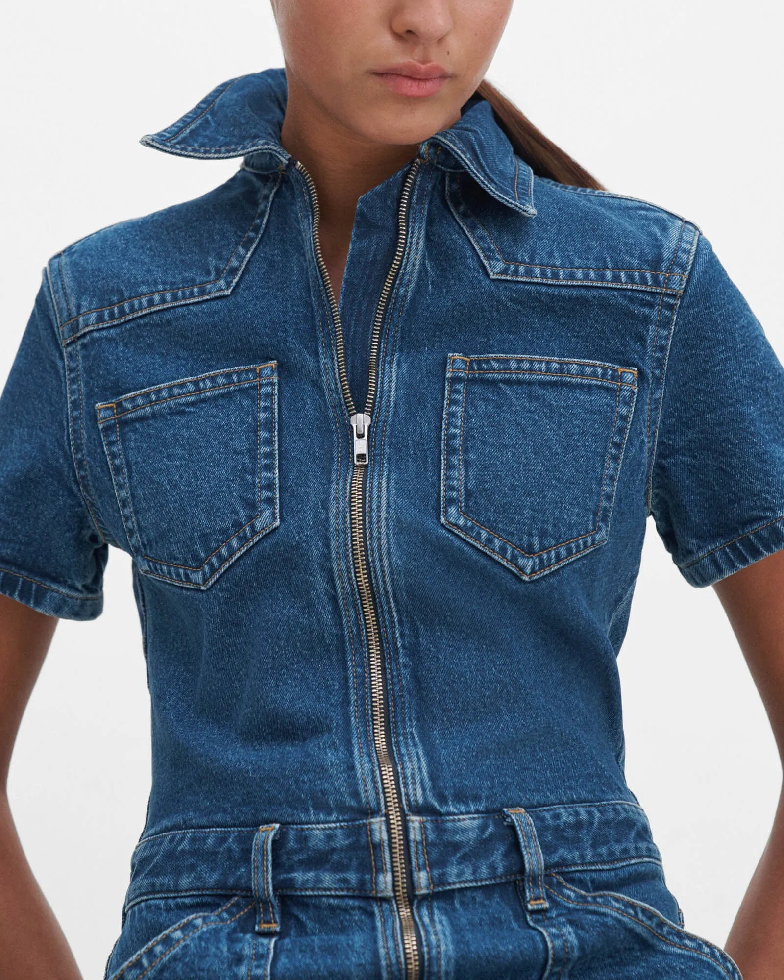 Denim Jumpsuit sold by TNT Fashion product image thumbnail 4