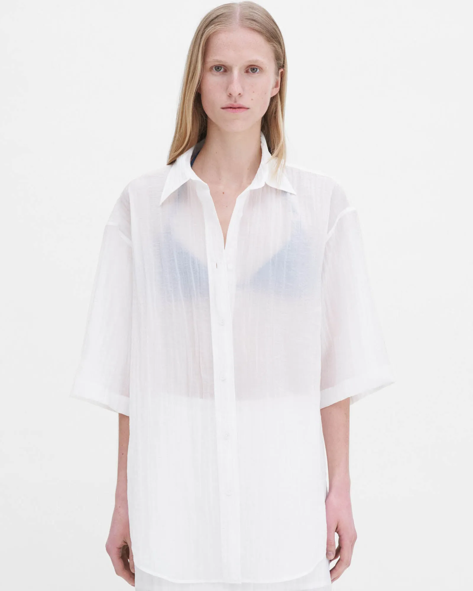 Short Sleeve Crinkle Shirt sold by TNT Fashion
