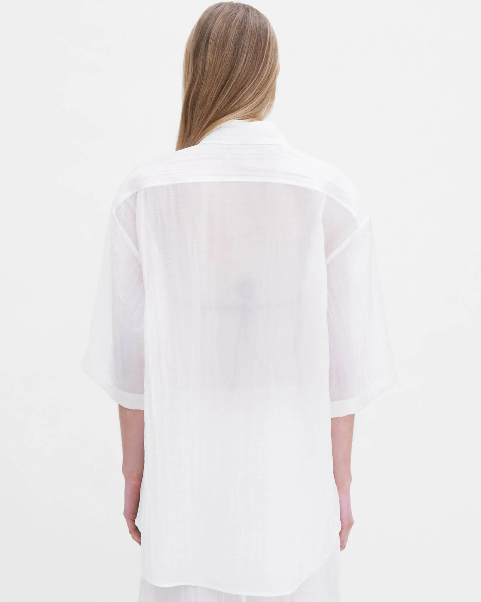 Short Sleeve Crinkle Shirt sold by TNT Fashion product image thumbnail 3
