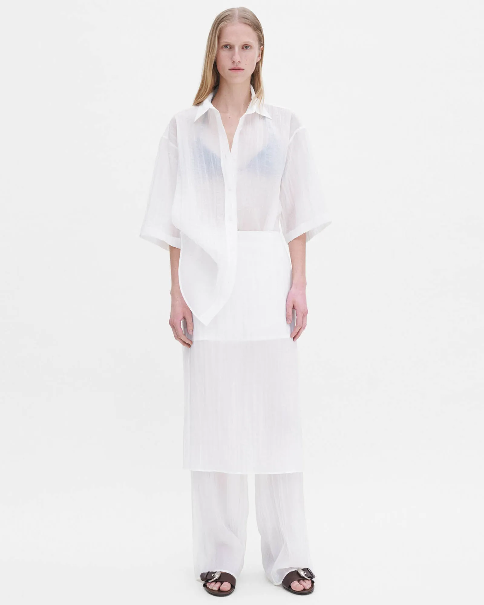 Short Sleeve Crinkle Shirt sold by TNT Fashion product image thumbnail 2