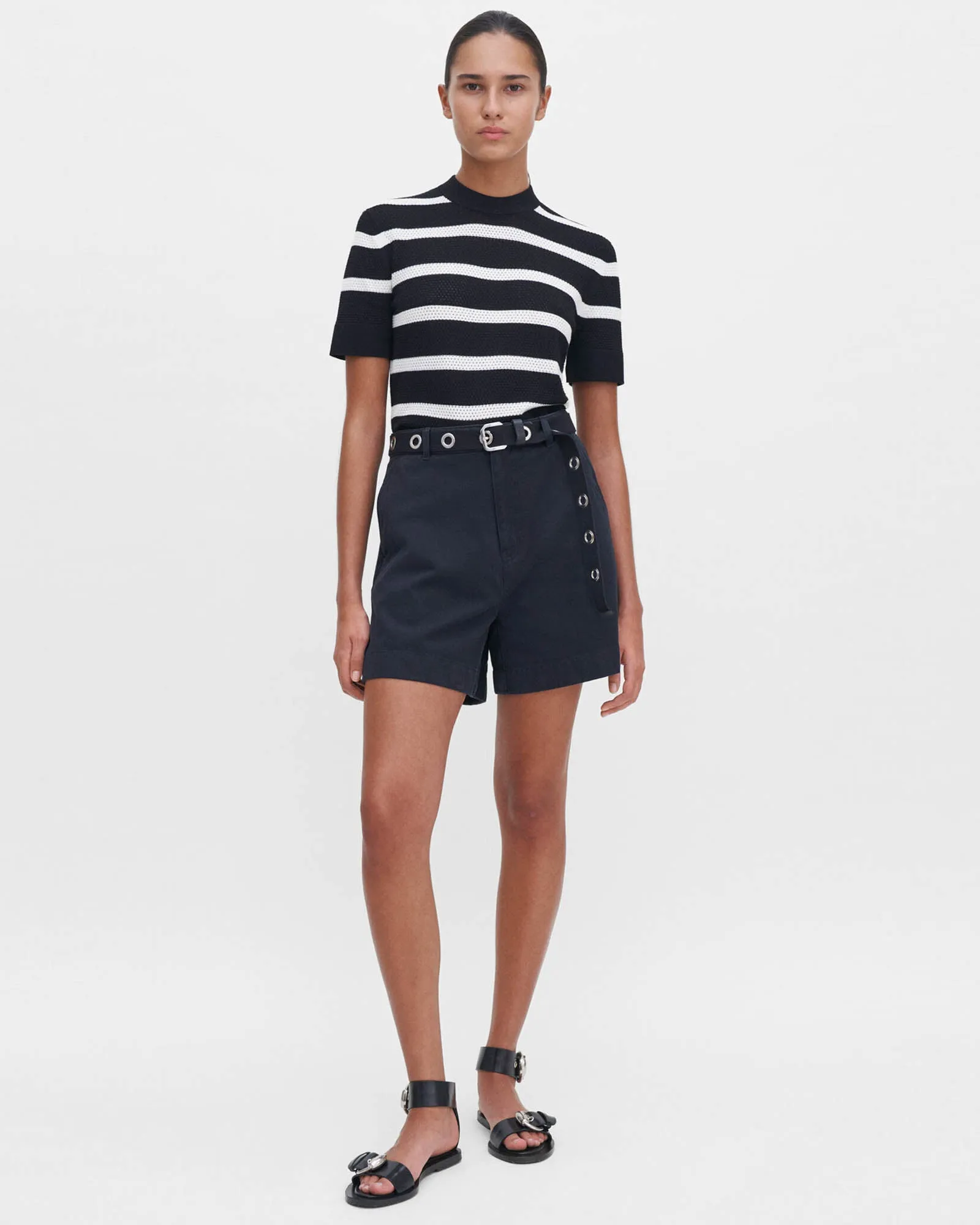 Stripe Mesh Tee sold by TNT Fashion product image thumbnail 2