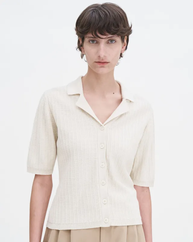 Short Sleeve Collar Cardigan sold by TNT Fashion