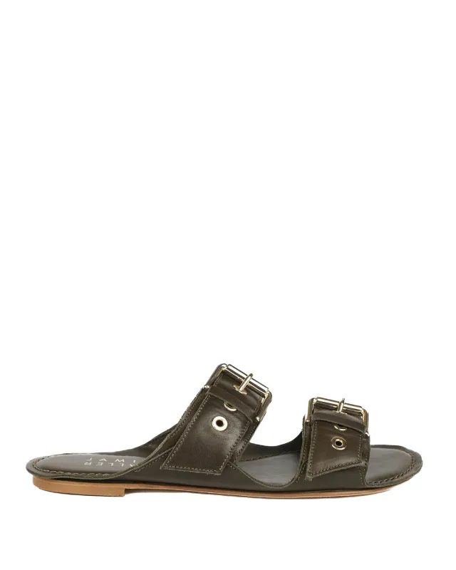 Double Buckle Slide Sandals sold by TNT Fashion