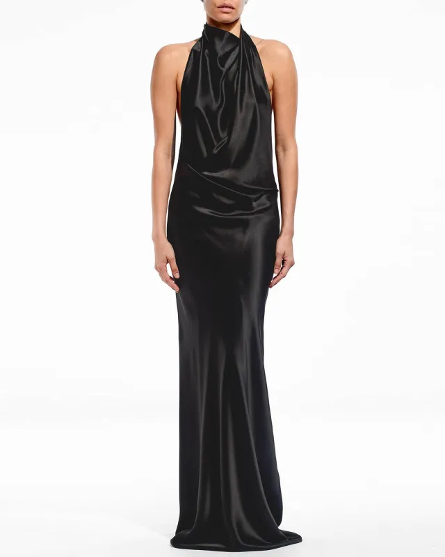 Halter Drape Gown sold by TNT Fashion