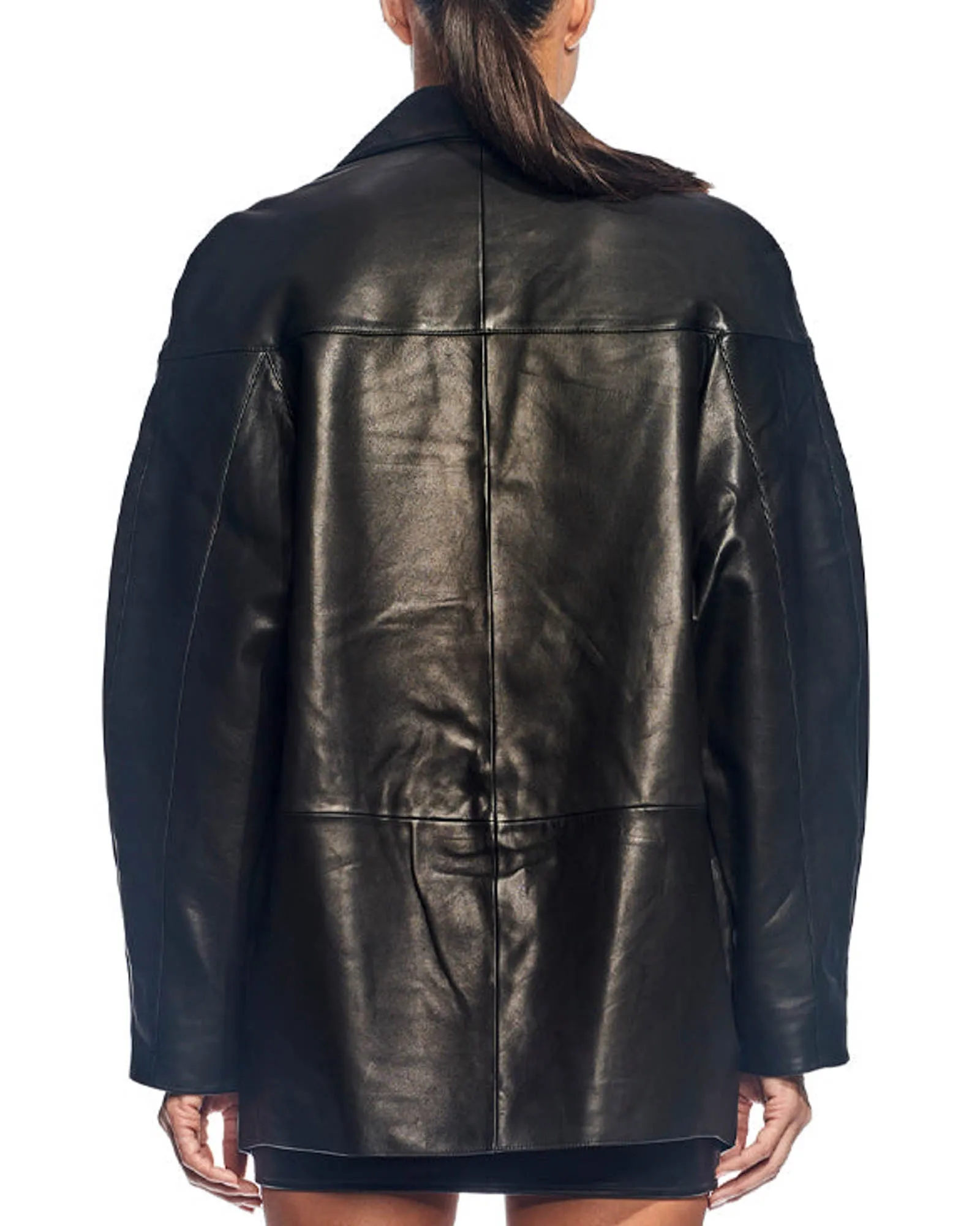 Slouch Leather Blazer sold by TNT Fashion product image thumbnail 3