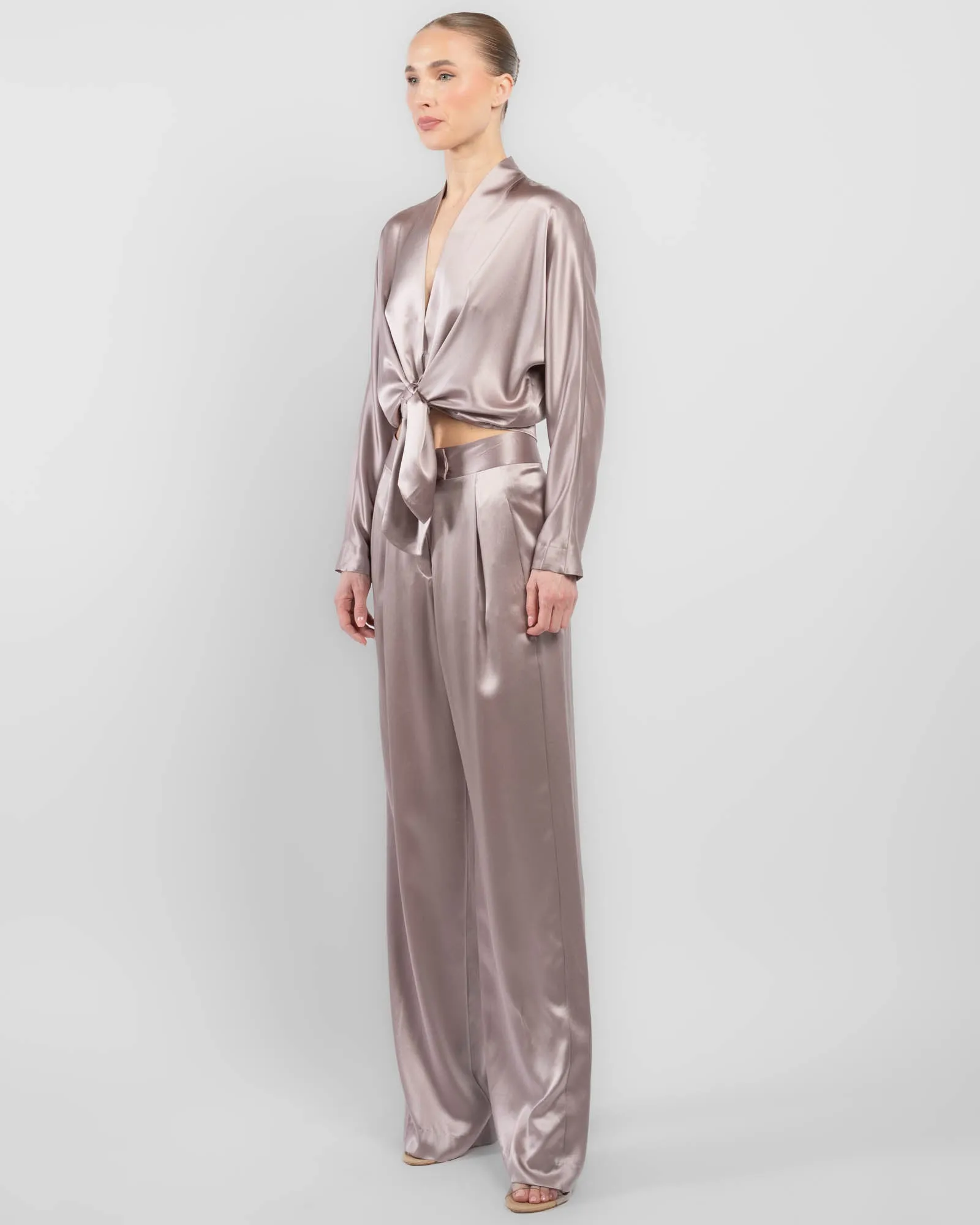 Long Sleeve Tie Front Blouse sold by TNT Fashion product image thumbnail 4