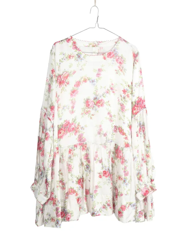 Tier Gather Floral Top sold by TNT Fashion