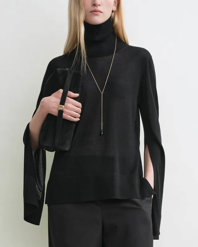 Slit Sleeve Turtleneck made by Toteme