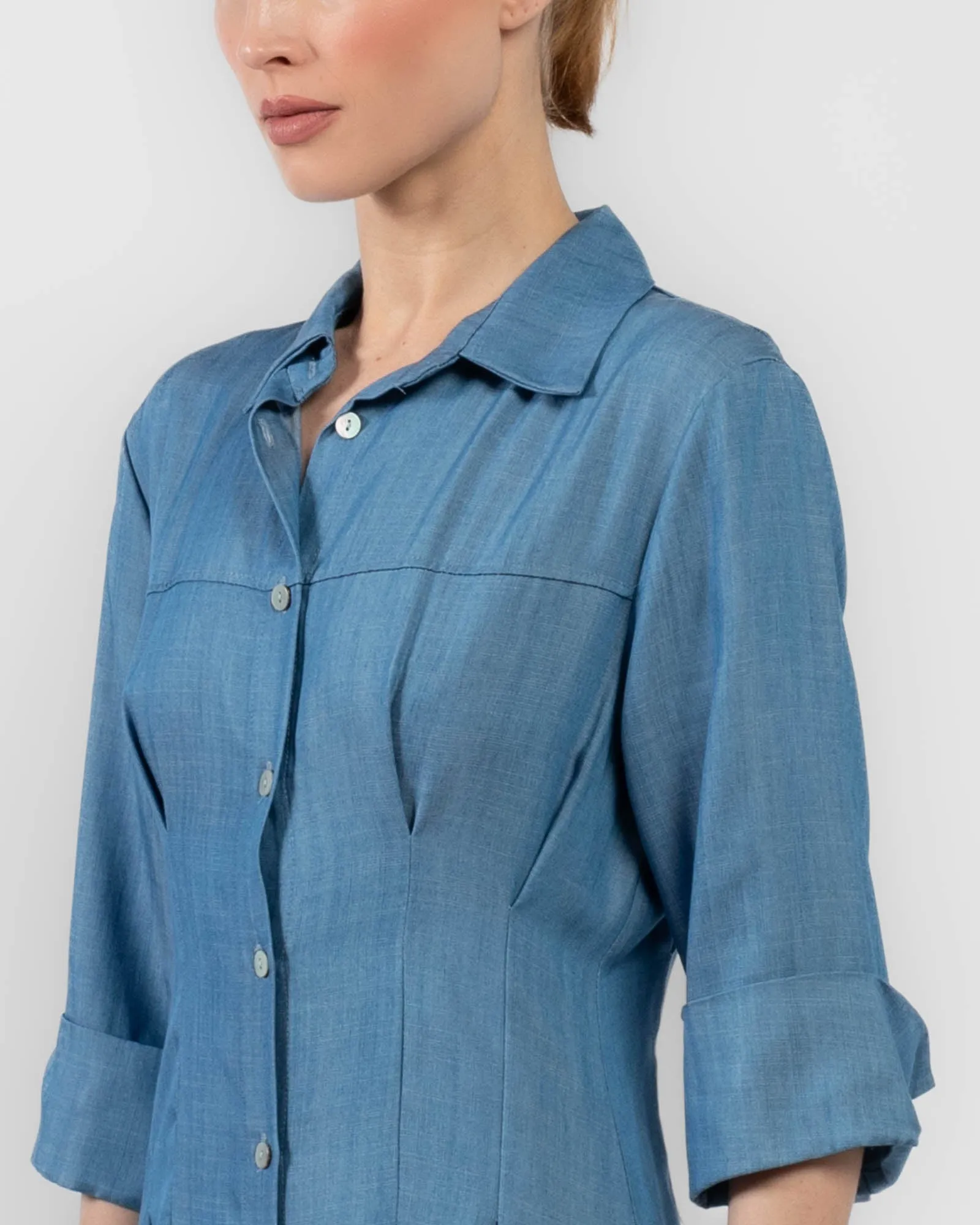 Long Button Dress sold by TNT Fashion product image thumbnail 5