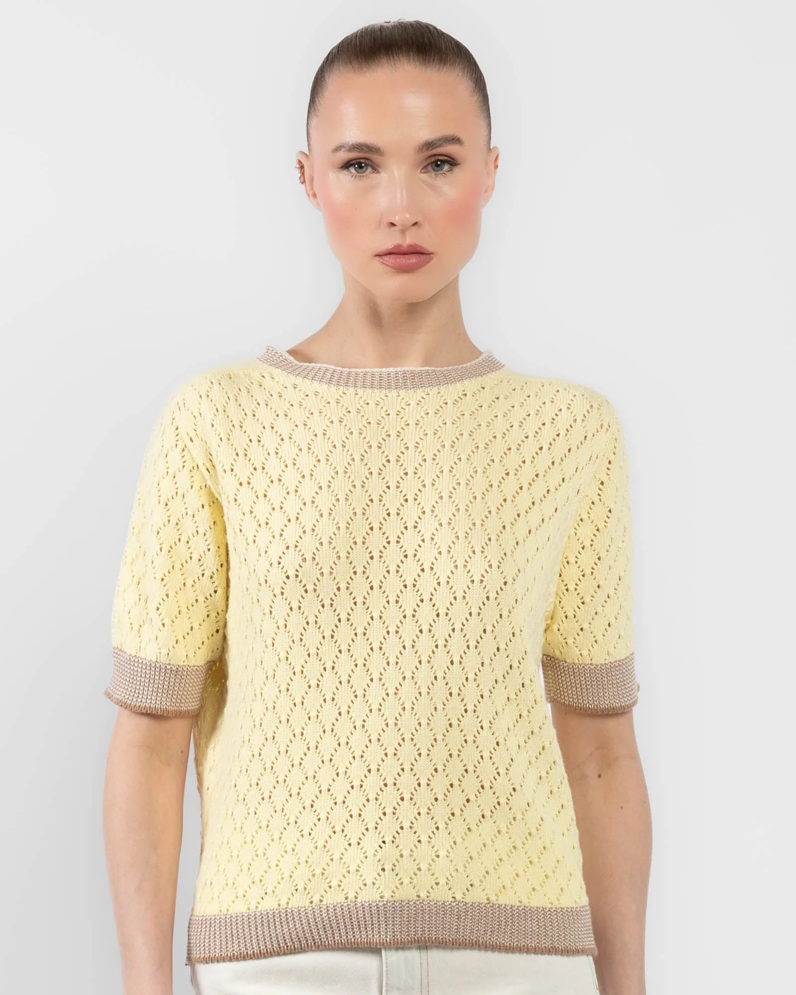 Short Sleeve Knit Top sold by TNT Fashion