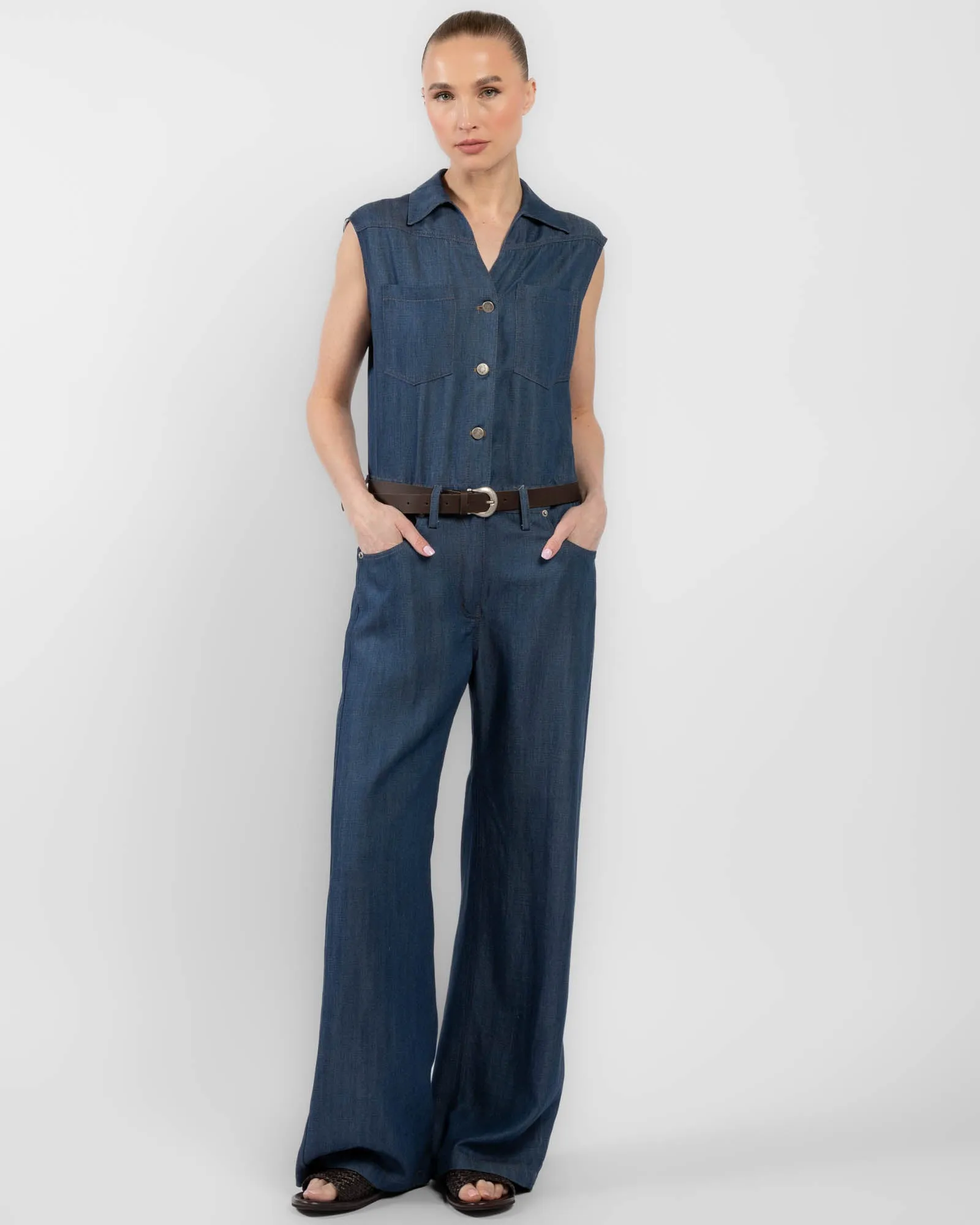 Denim Jumpsuit sold by TNT Fashion